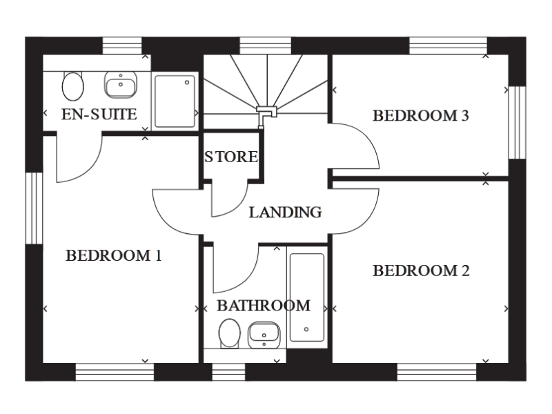 Marshall Close, Wiveliscombe floorplan