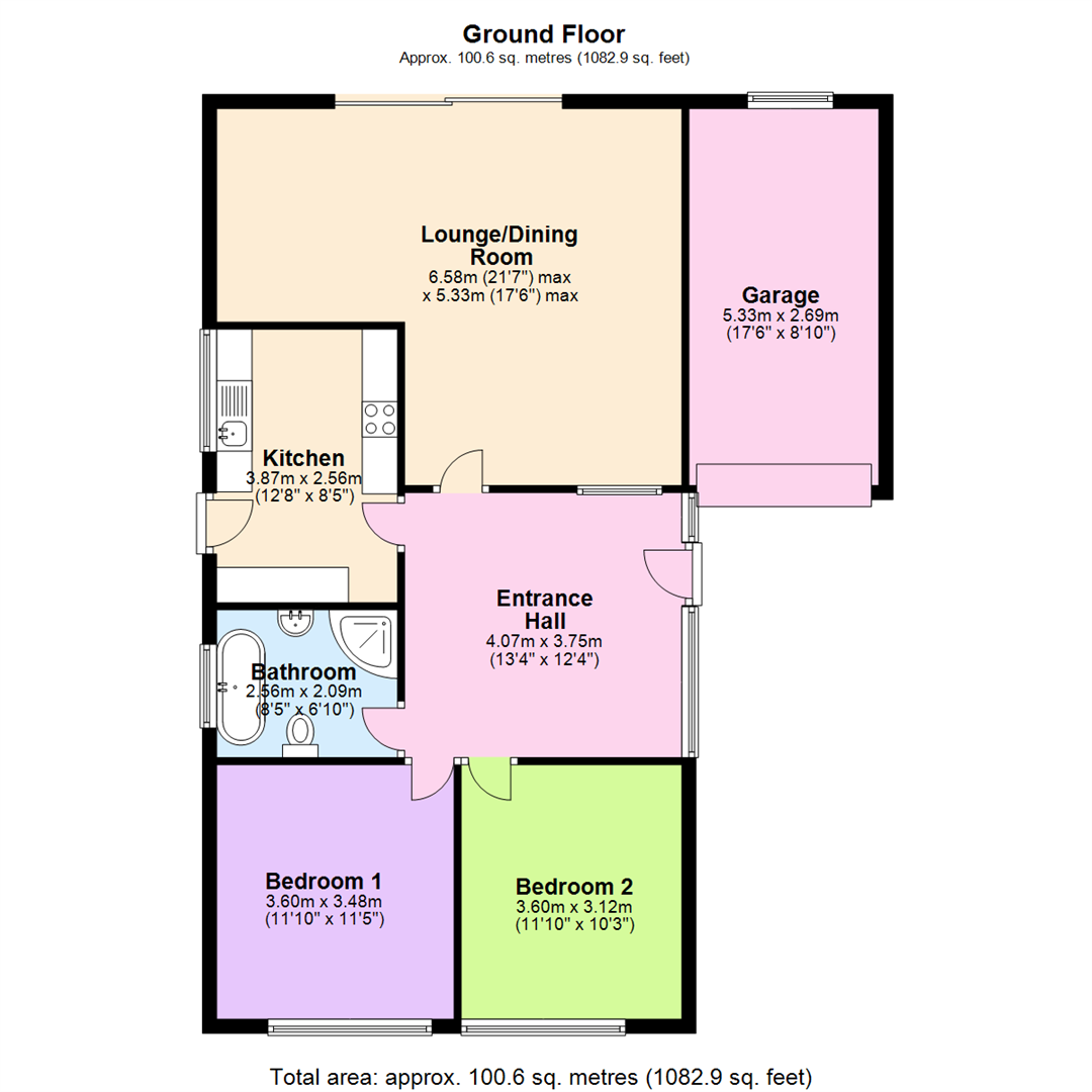 2 Bedrooms Detached bungalow for sale in Alma Close, Gedling, Nottingham NG4