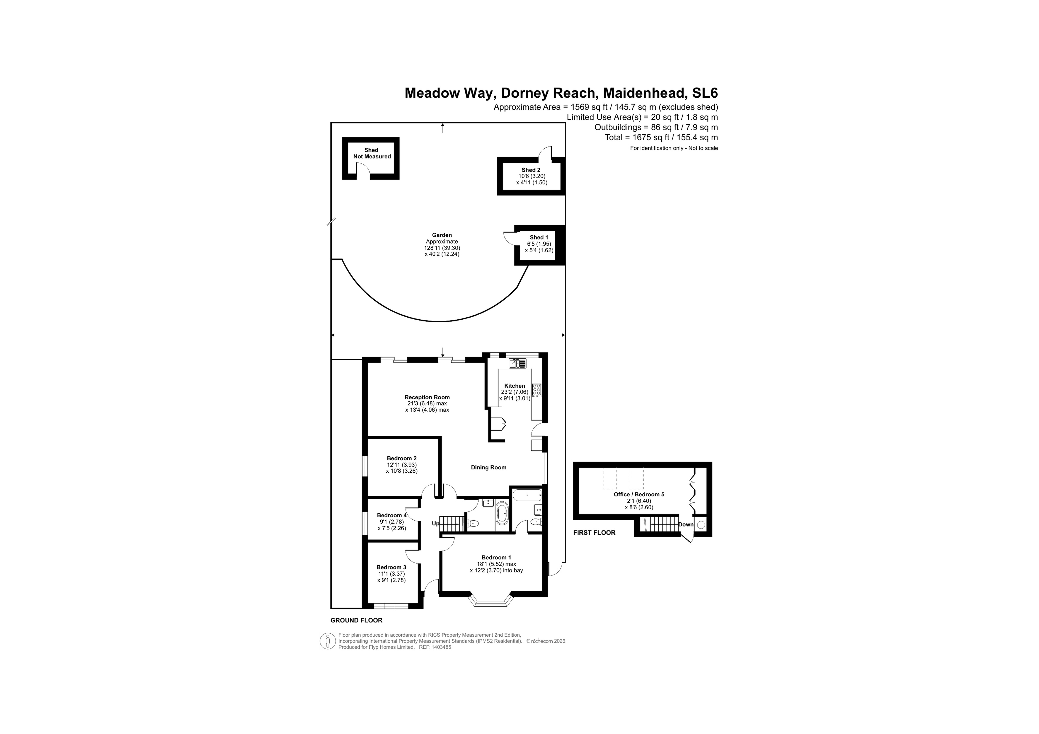 21, Meadow Way, Dorney Reach, Maidenhead floorplan