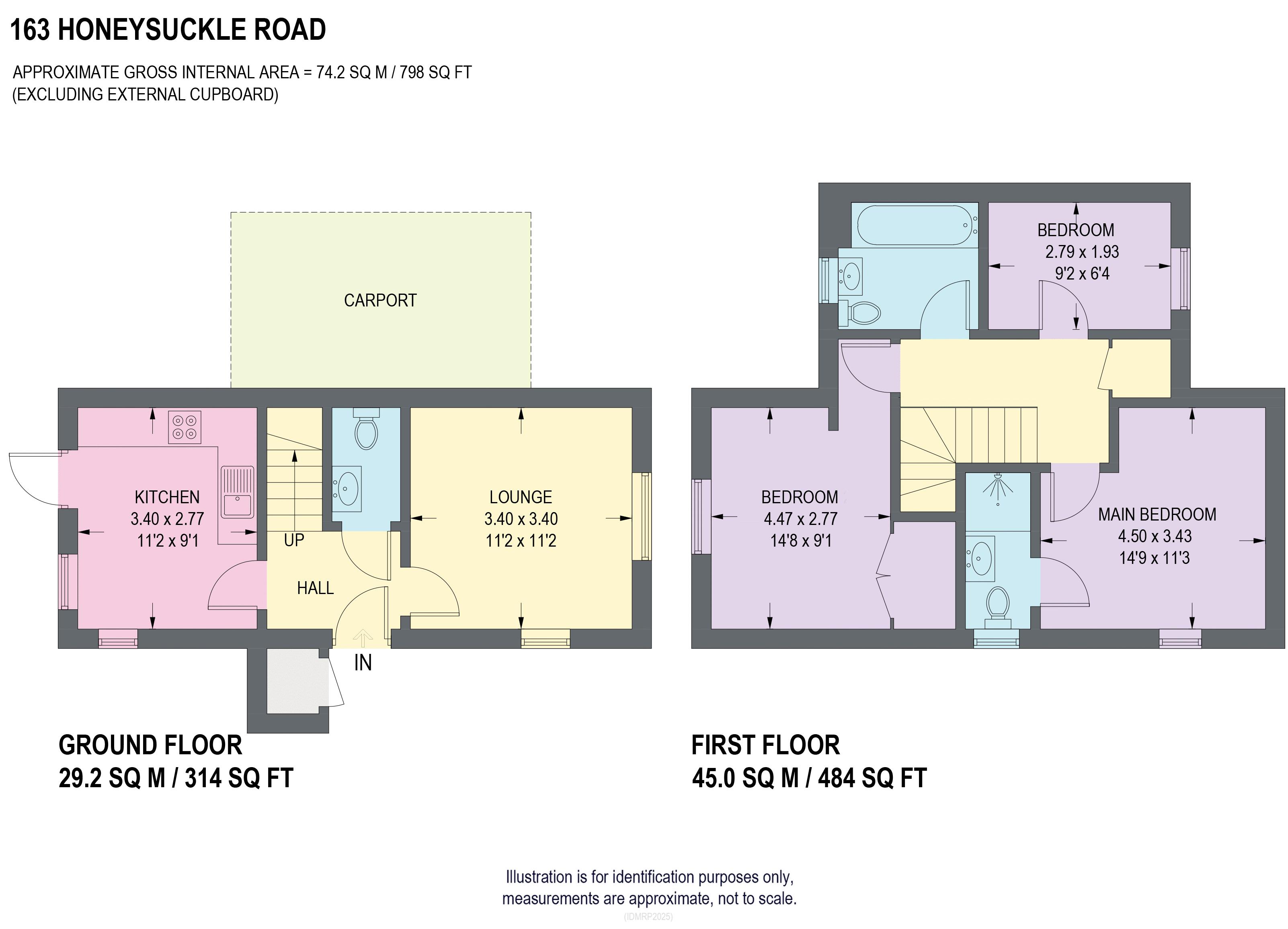 163, Honeysuckle Road, Sheffield floorplan