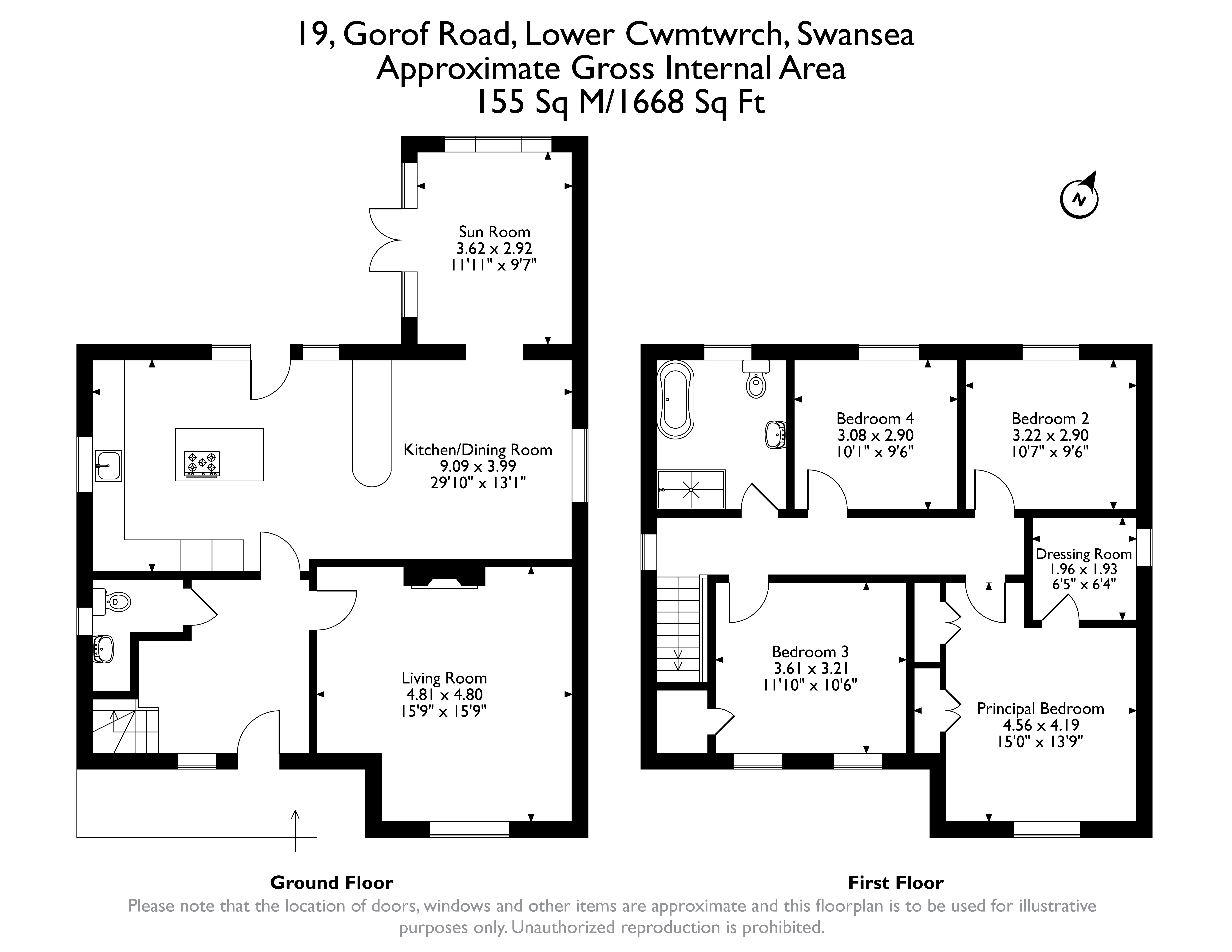 19, Gorof Road, Swansea floorplan