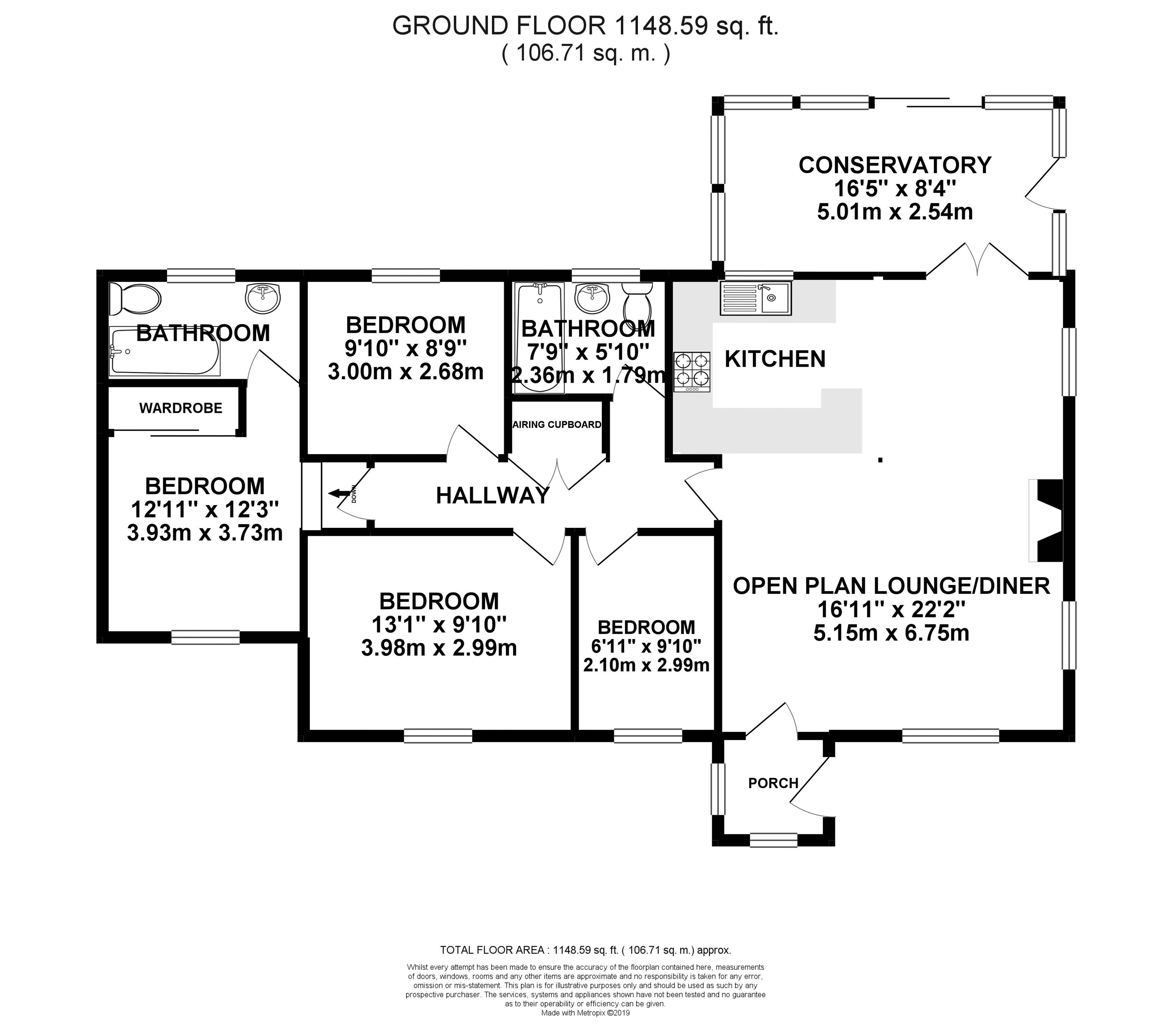 4 Bedrooms Detached bungalow for sale in West Park, Butleigh, Glastonbury BA6