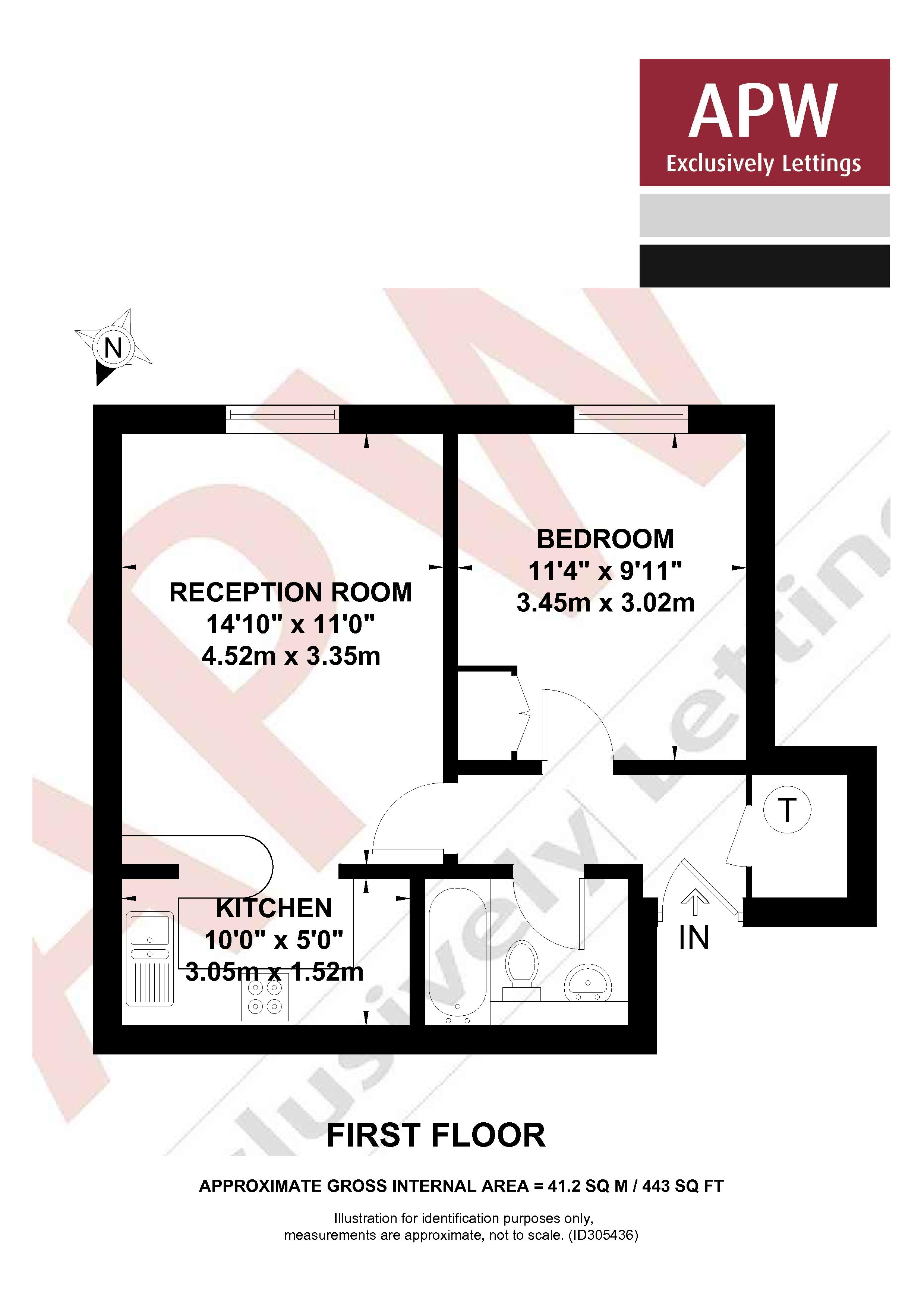 1 Bedrooms Flat to rent in St Michaels Court, Princes Road KT13