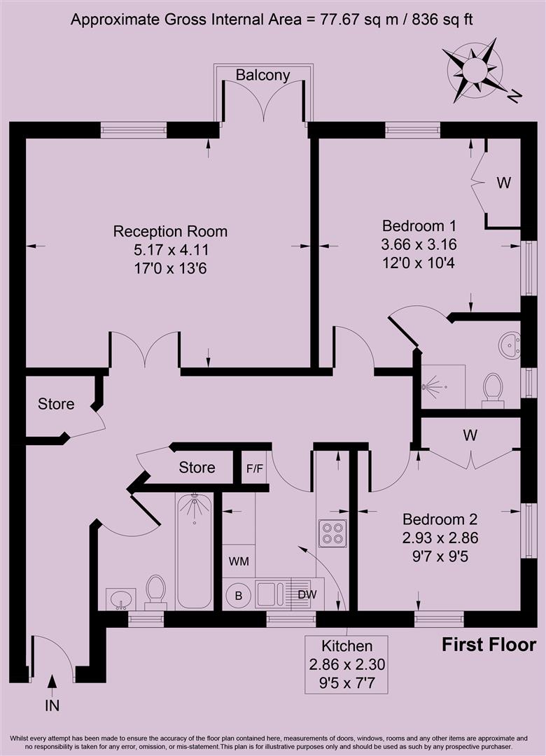 5 Kingsbridge Court, 28, Coverdale Road, London floorplan