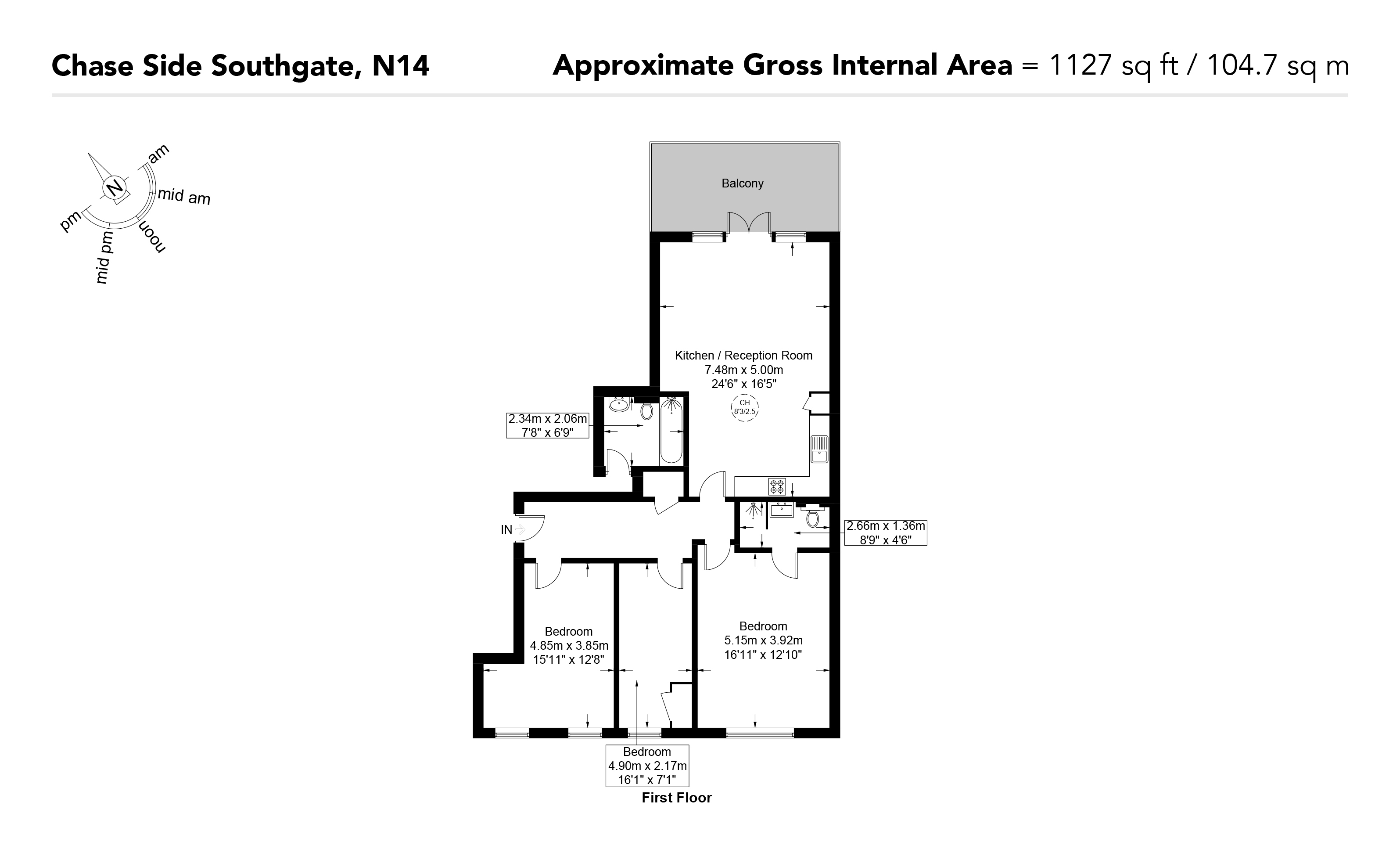272, Chase Side, London, N14 floorplan