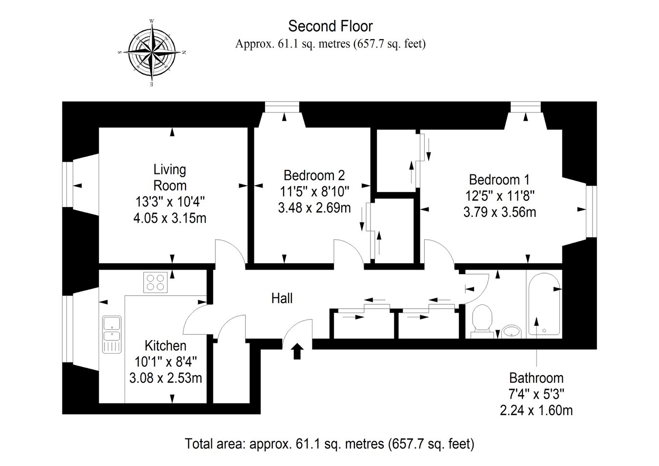 61/6, Princes Street, Perth floorplan