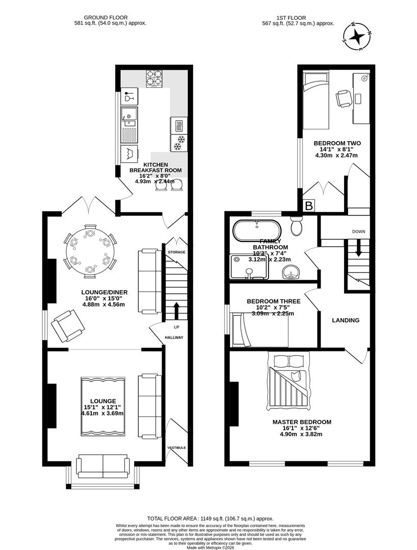 192, Chapel Lane, Chorley floorplan