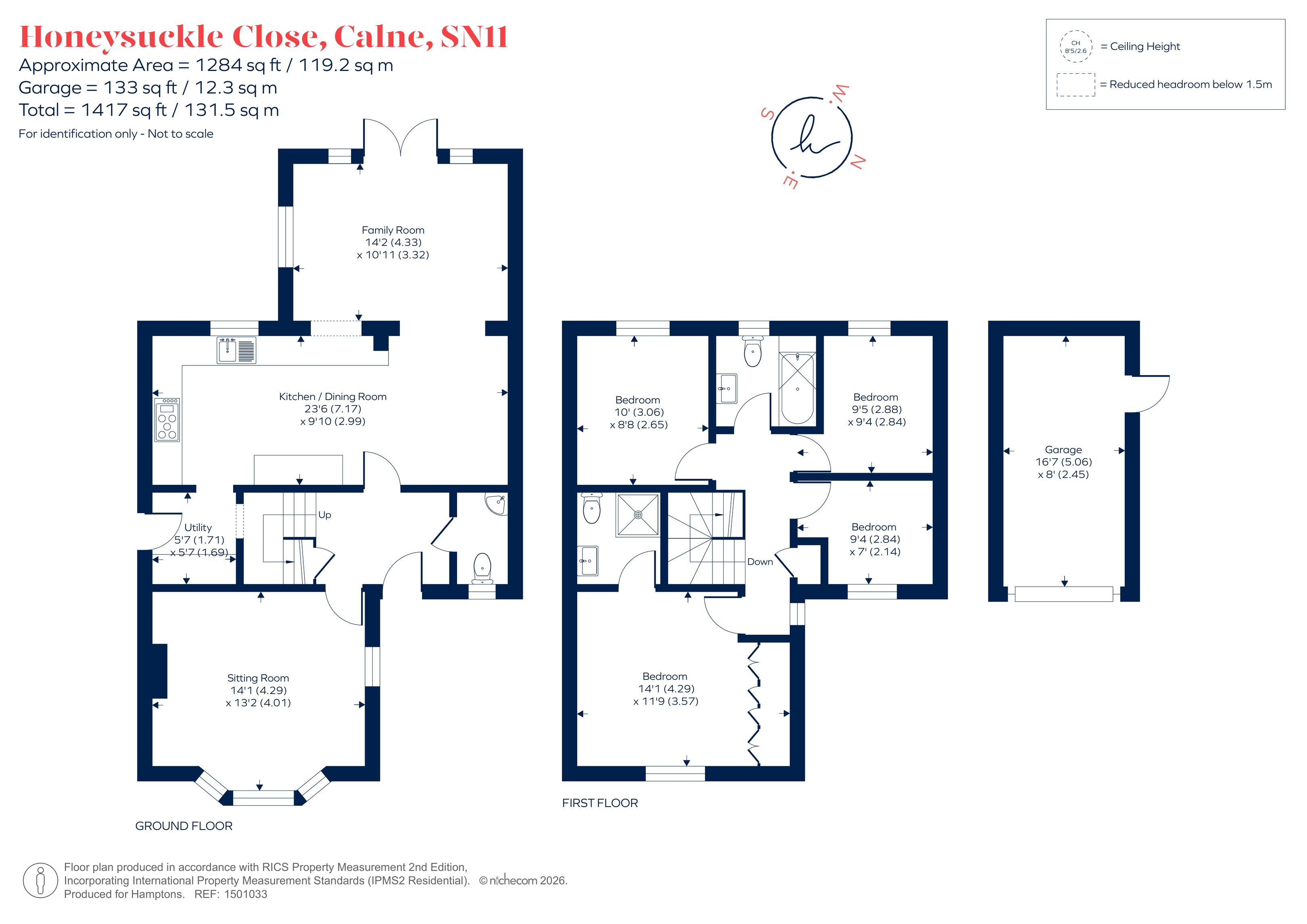 80, Honeysuckle Close, Calne floorplan