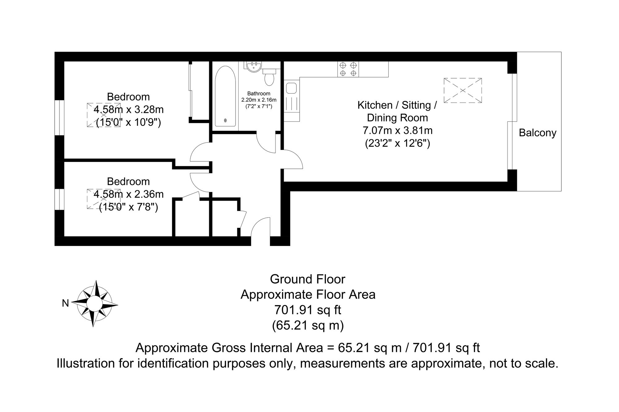 Flat 7, Artisan House Brooks Road, Lewes floorplan