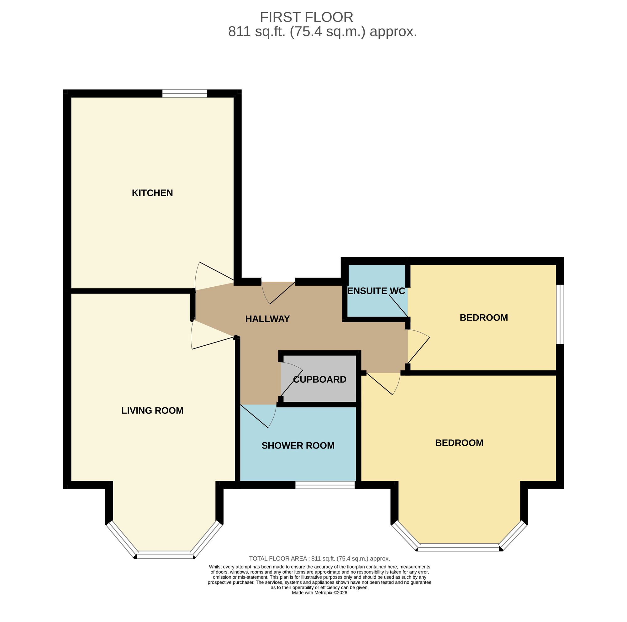 Flat 2, 25 Grosvenor Crescent, Scarborough floorplan