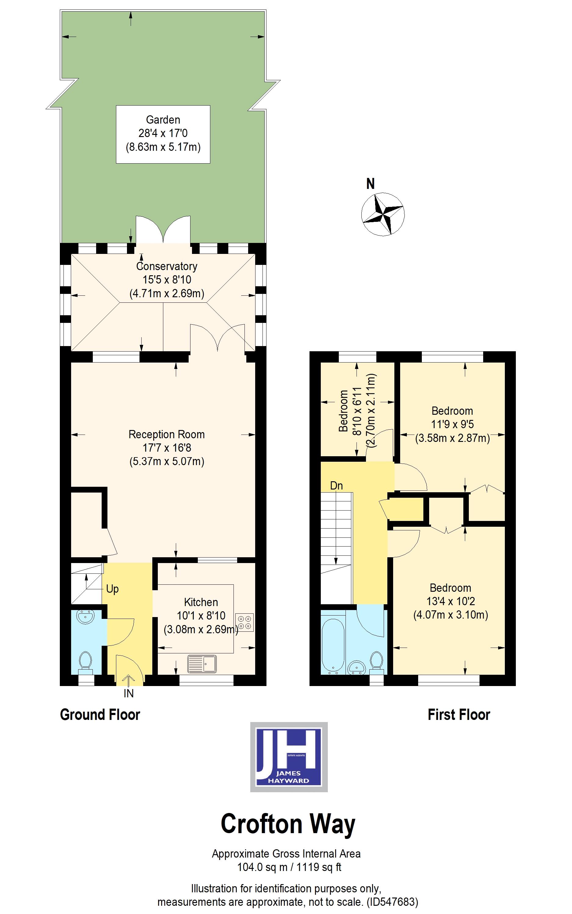 3 Bedrooms Terraced house for sale in Crofton Way, Enfield EN2