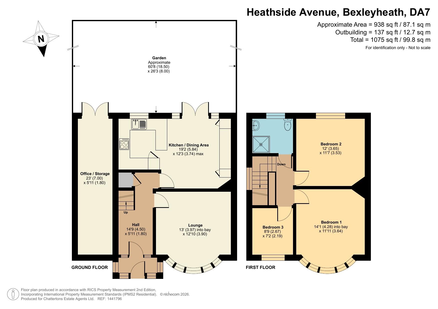 13, Heathside Avenue, Bexleyheath floorplan