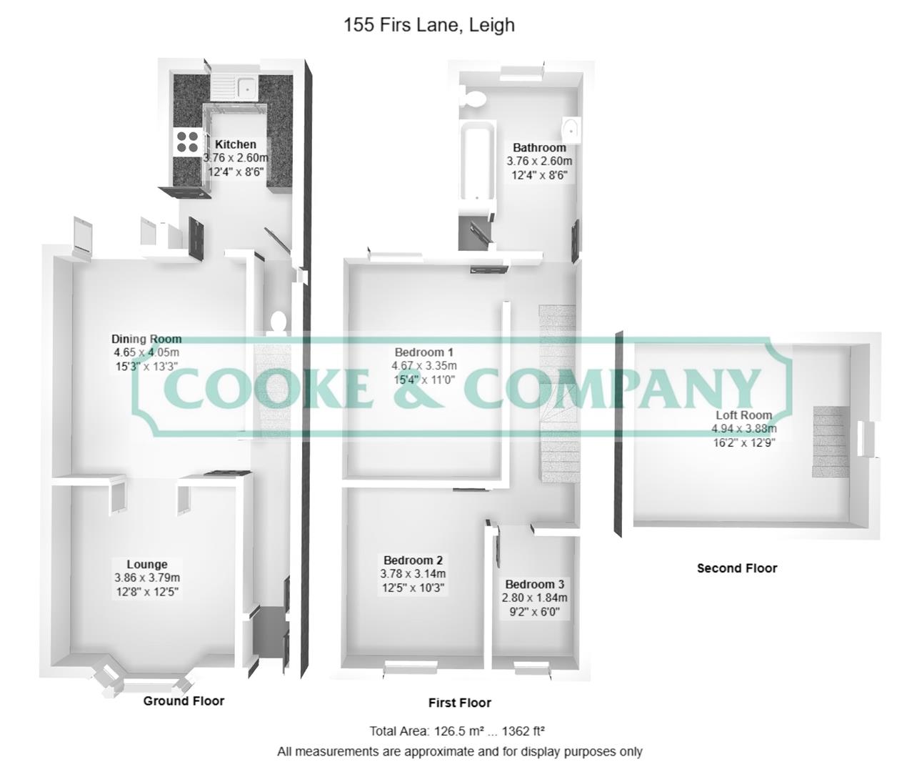155, Firs Lane, Leigh floorplan
