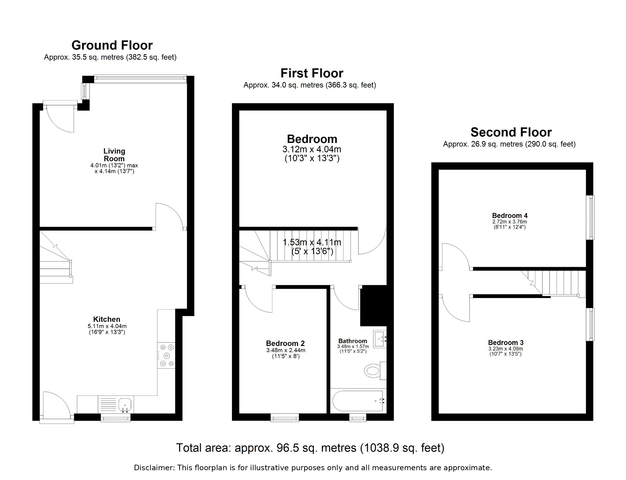 73, Paley Road, Bradford floorplan