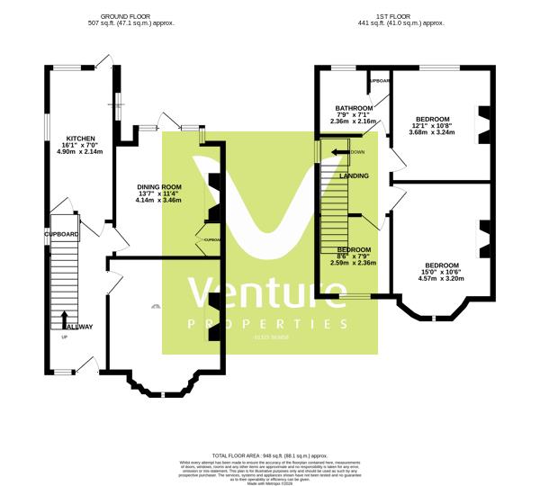 358, Yarm Road, Darlington floorplan