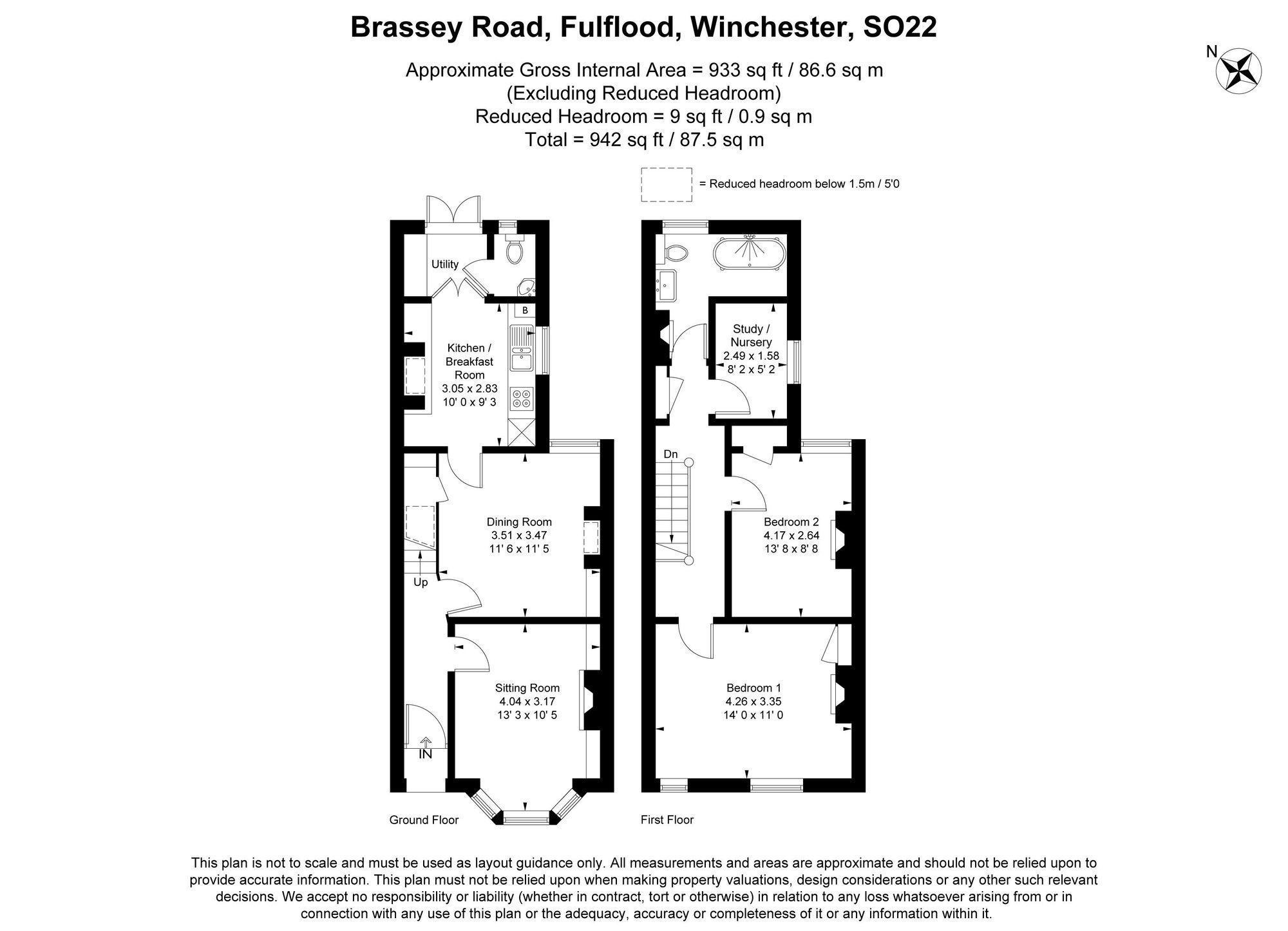 32 Brassey Road, Winchester floorplan