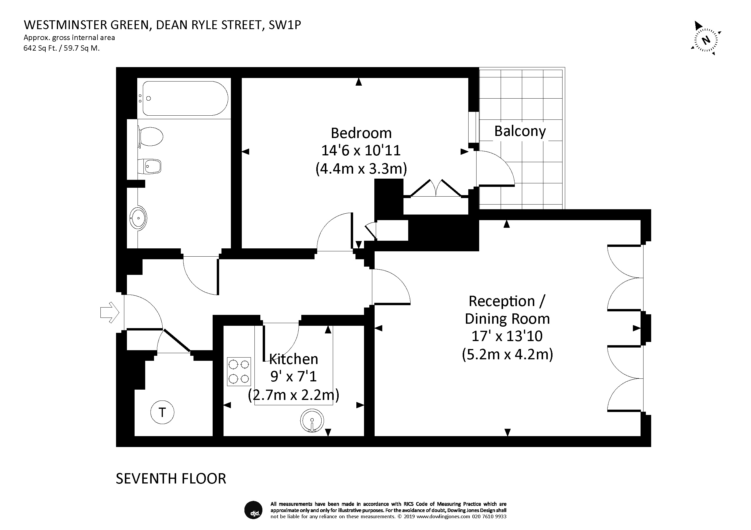 1 Bedrooms Flat to rent in Dean Ryle Street, London SW1P