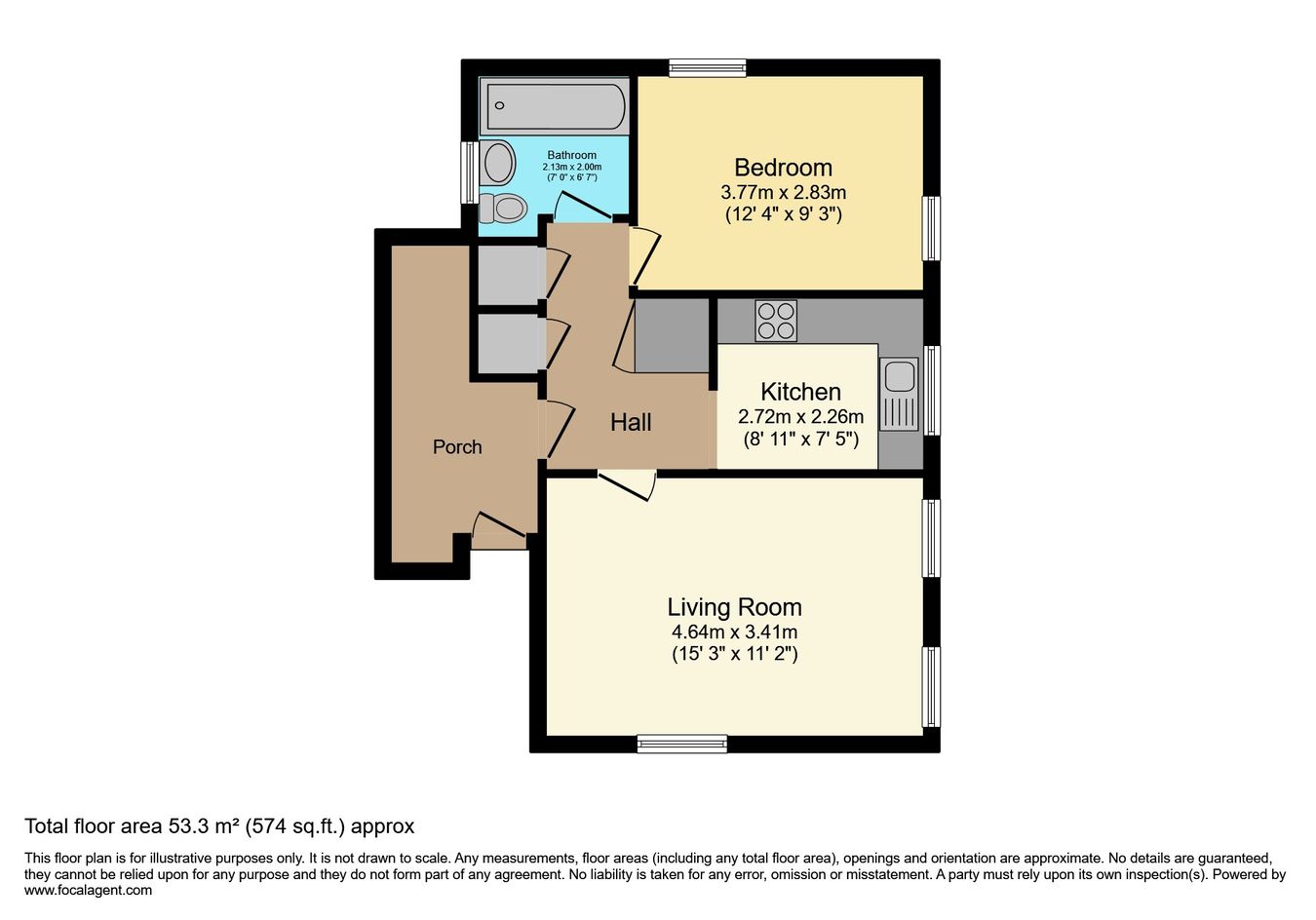 14, Bosanquet, Minehead floorplan