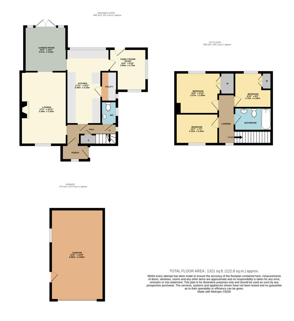 7, The Crescent, Southam floorplan
