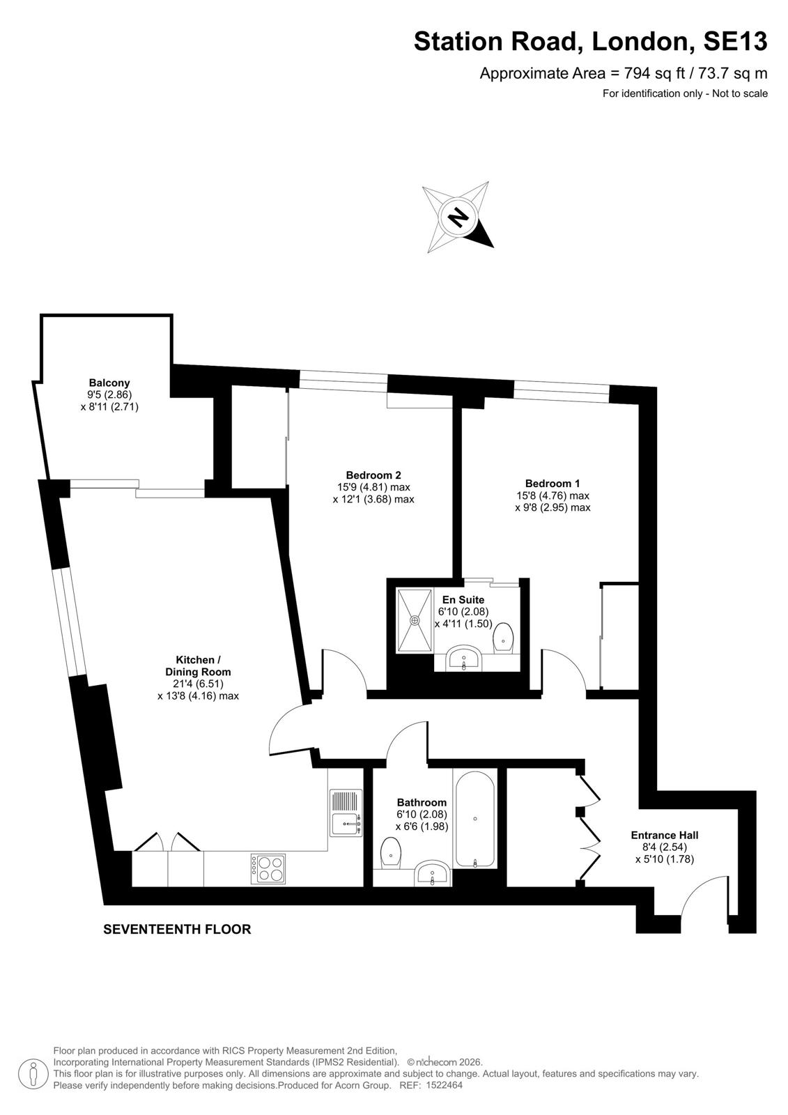 174 River Mill One,, Station Road, London floorplan