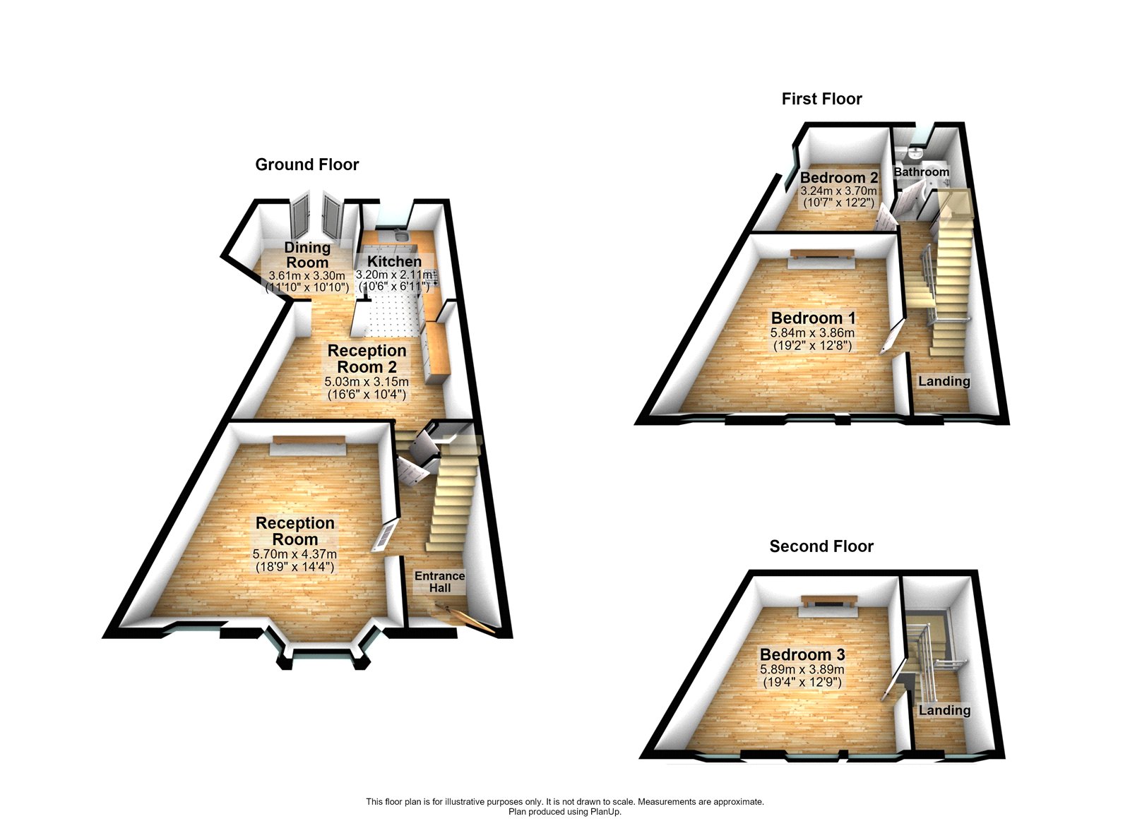 3A, Clarendon Rise, London floorplan