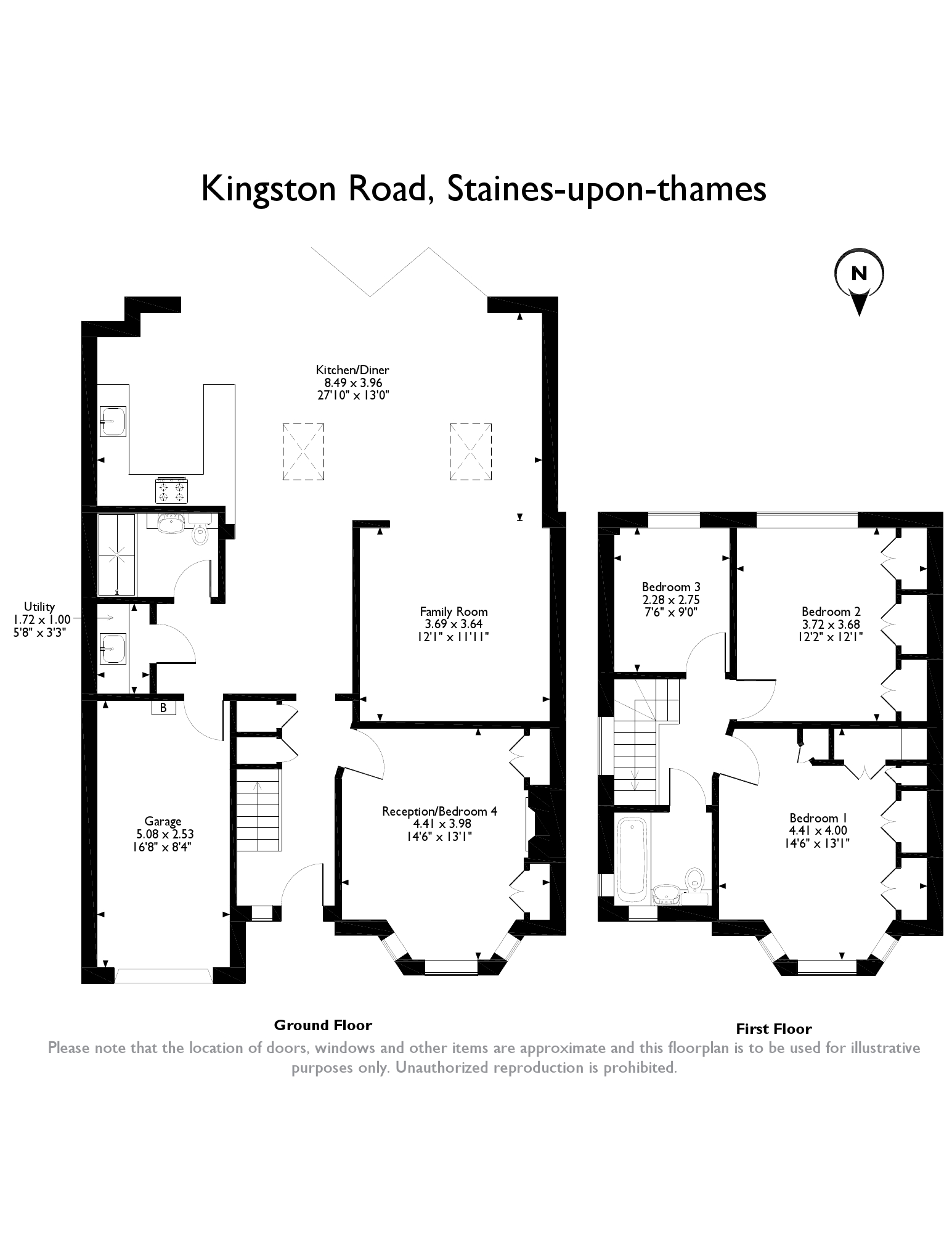 4 Bedrooms Semi-detached house for sale in Kingston Road, Staines TW18