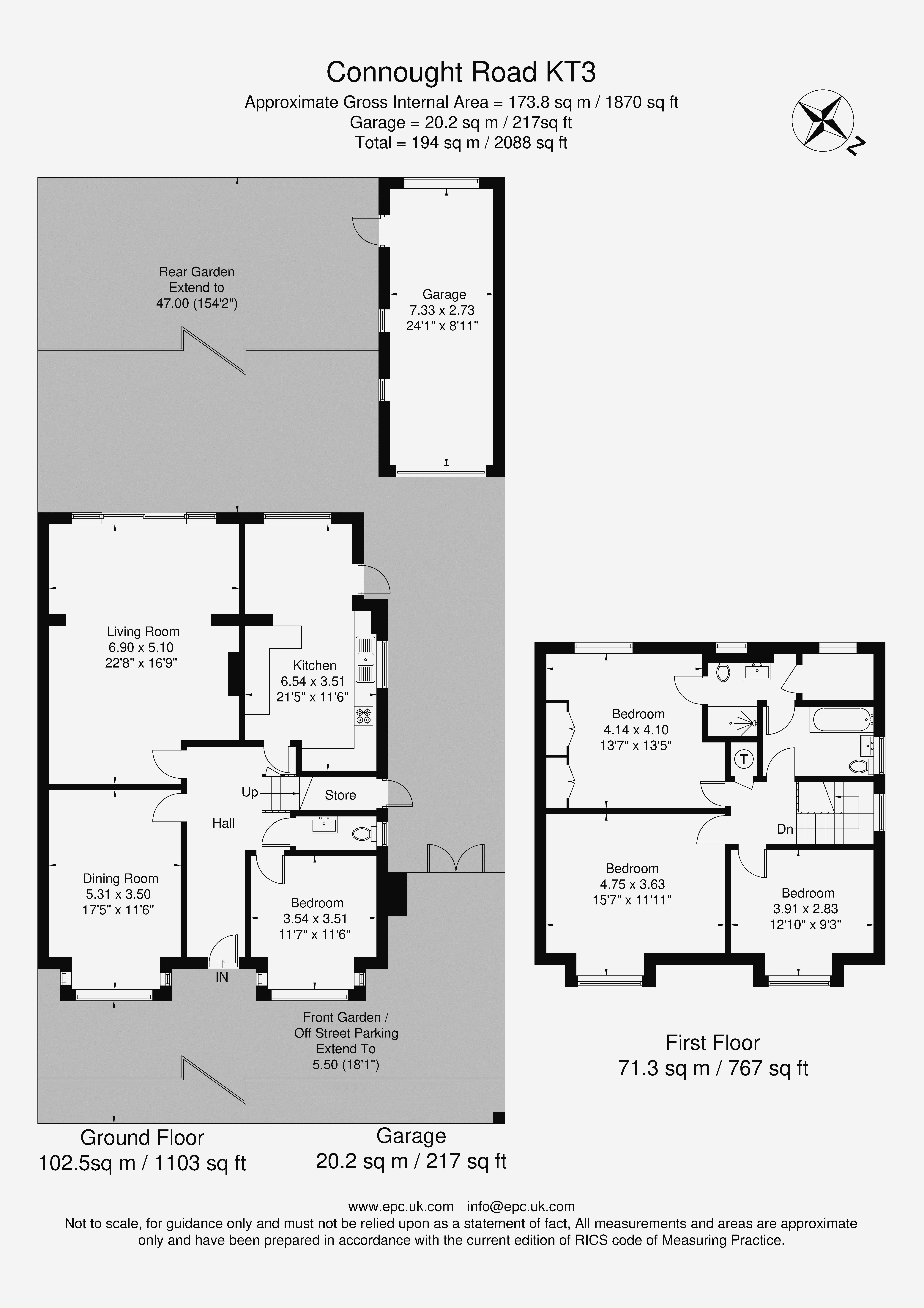 28, Connaught Road, NEW MALDEN floorplan