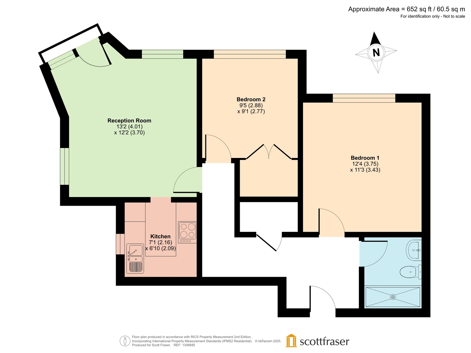 7J, The Albany, Headington floorplan