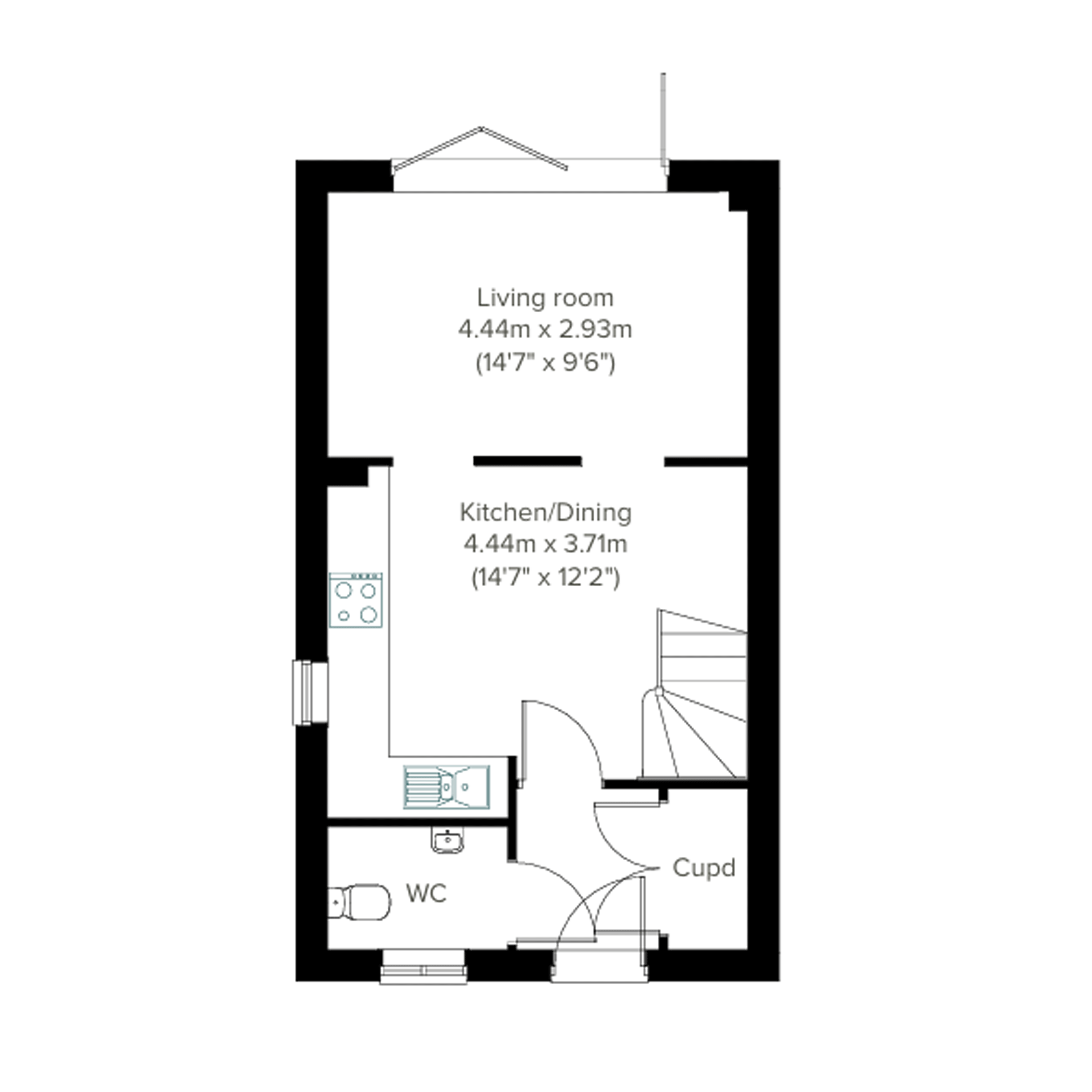 50, Cricket Lane, Lichfield floorplan