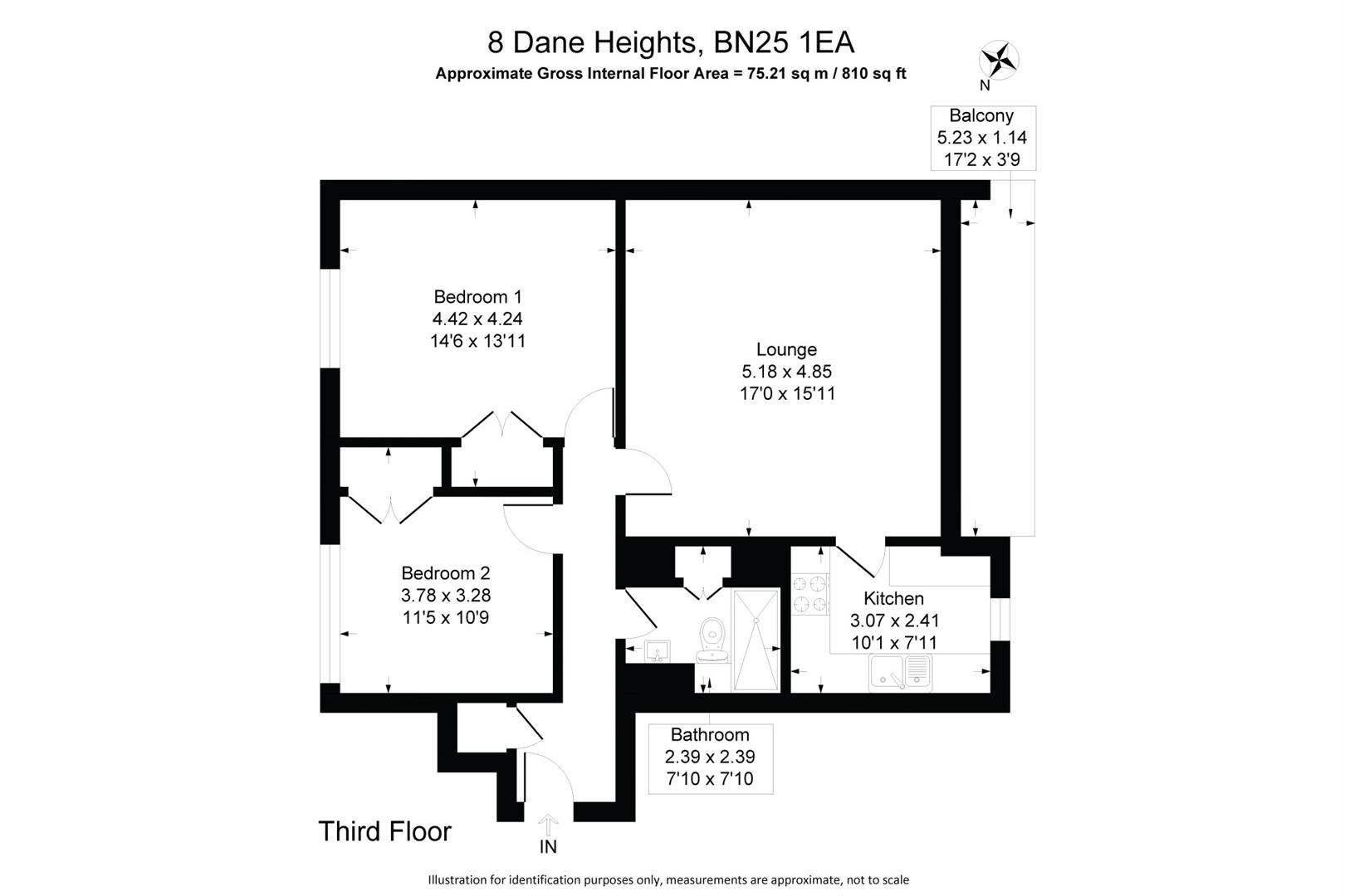 8 Dane Heights, Dane Close, Seaford floorplan