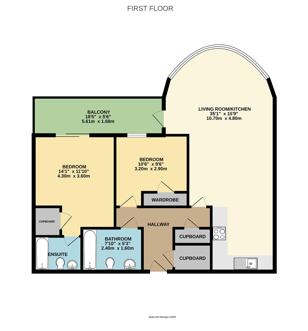 11, The Sea House, Cooden floorplan