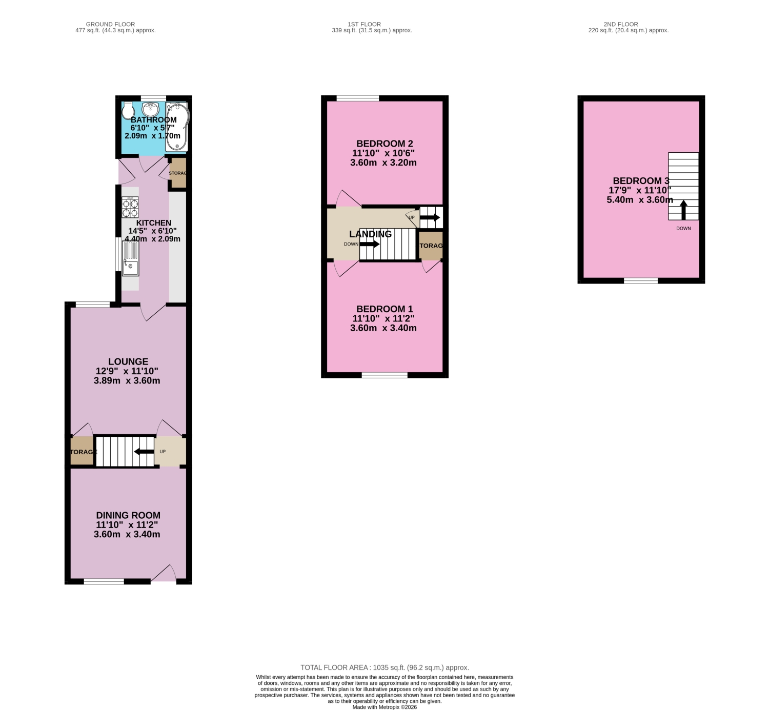 34, Queensway, Goole floorplan