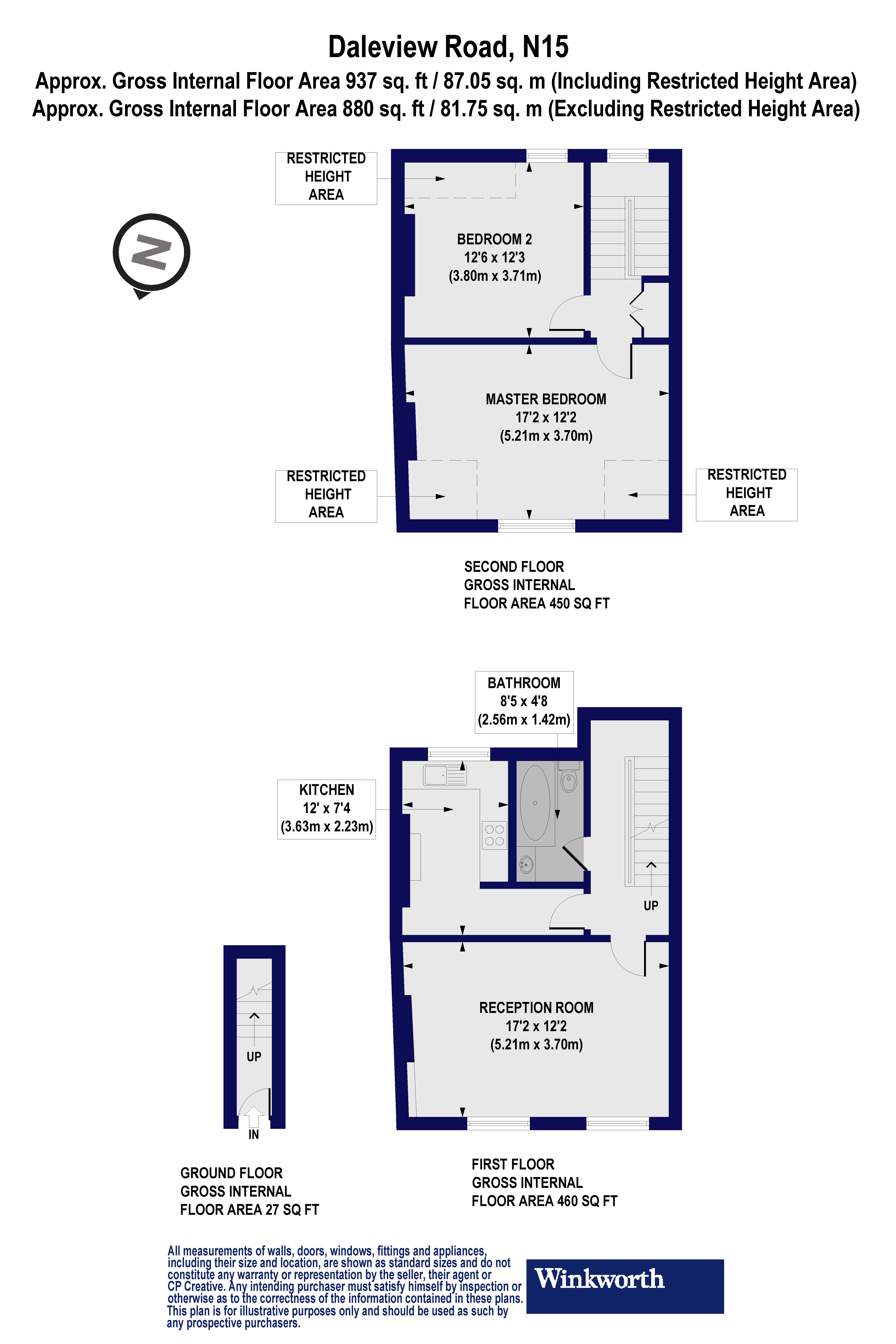 11b, Daleview Road, London floorplan
