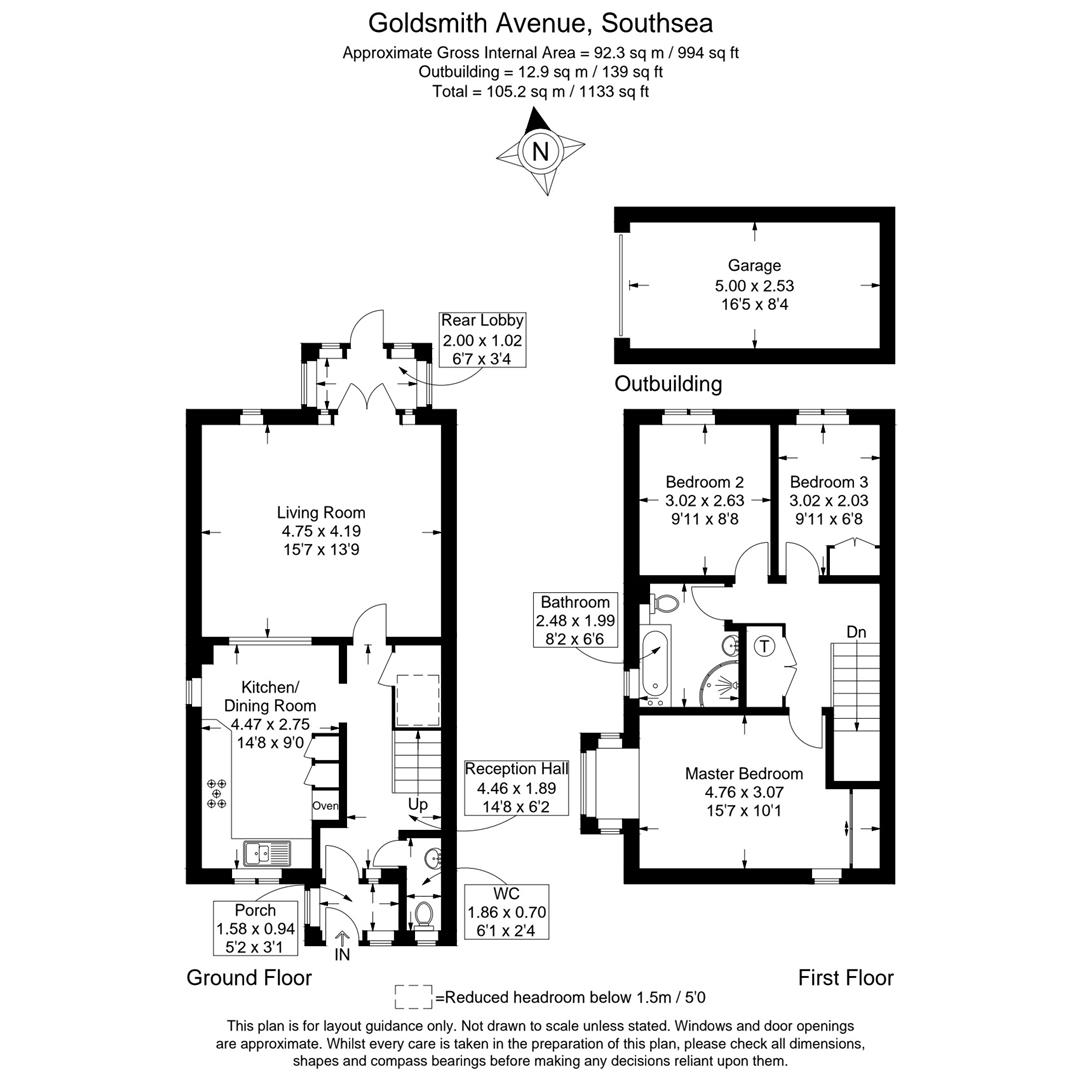 56, Goldsmith Avenue, Southsea floorplan