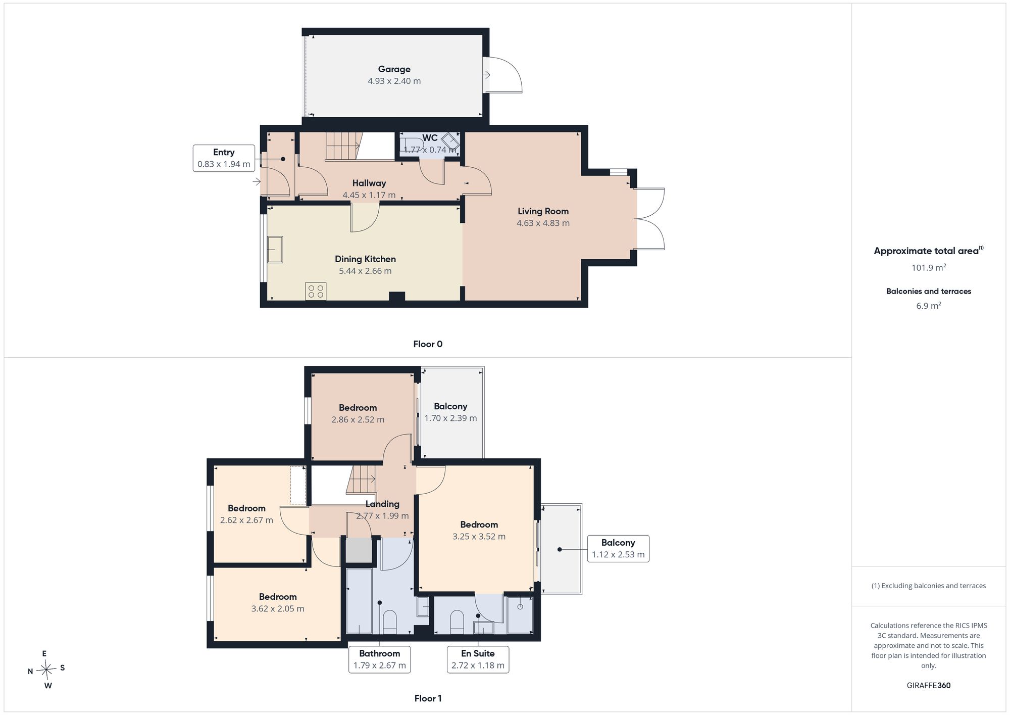 62 Bittern Close, Gateshead floorplan