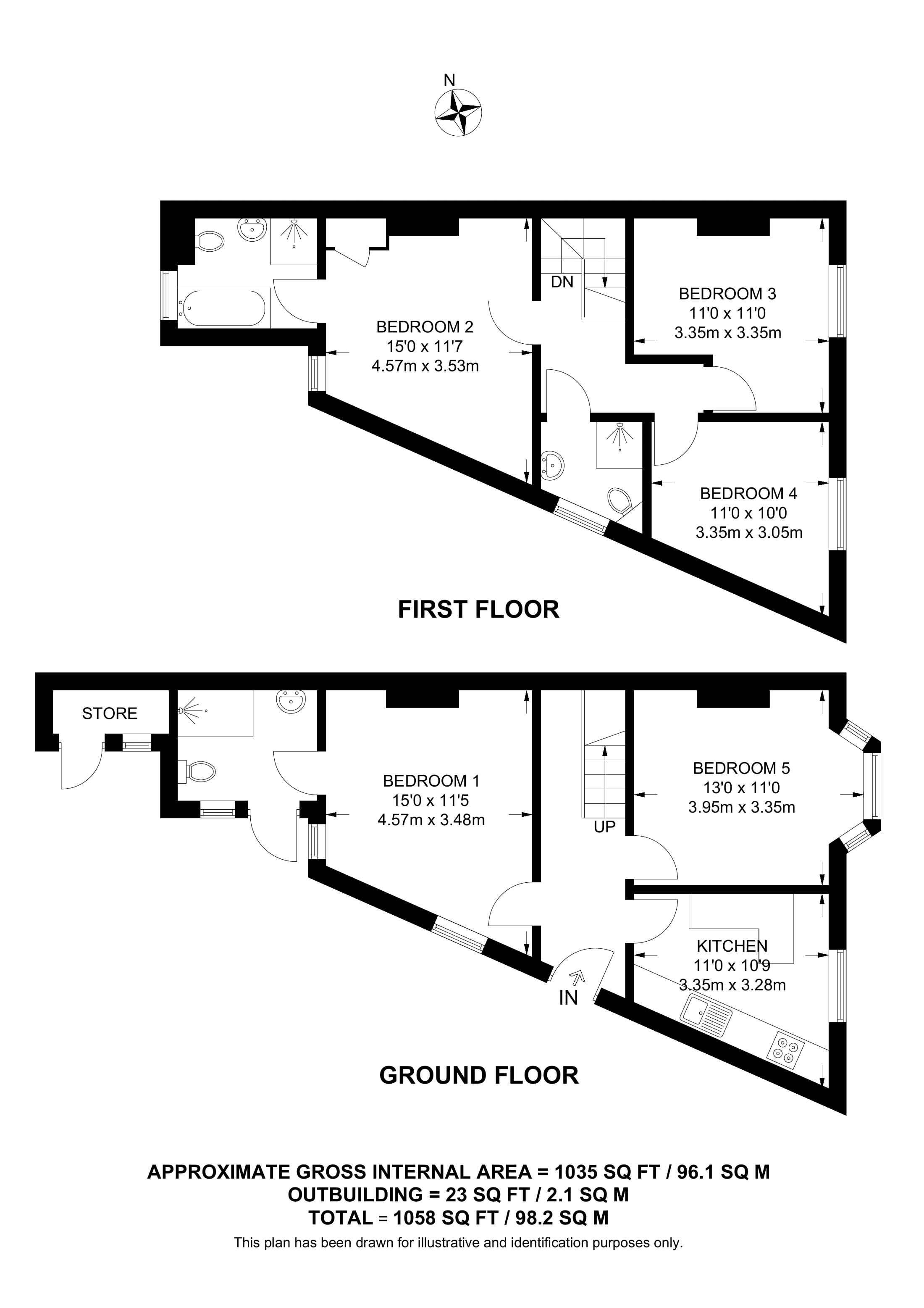 1, Acacia Road floorplan