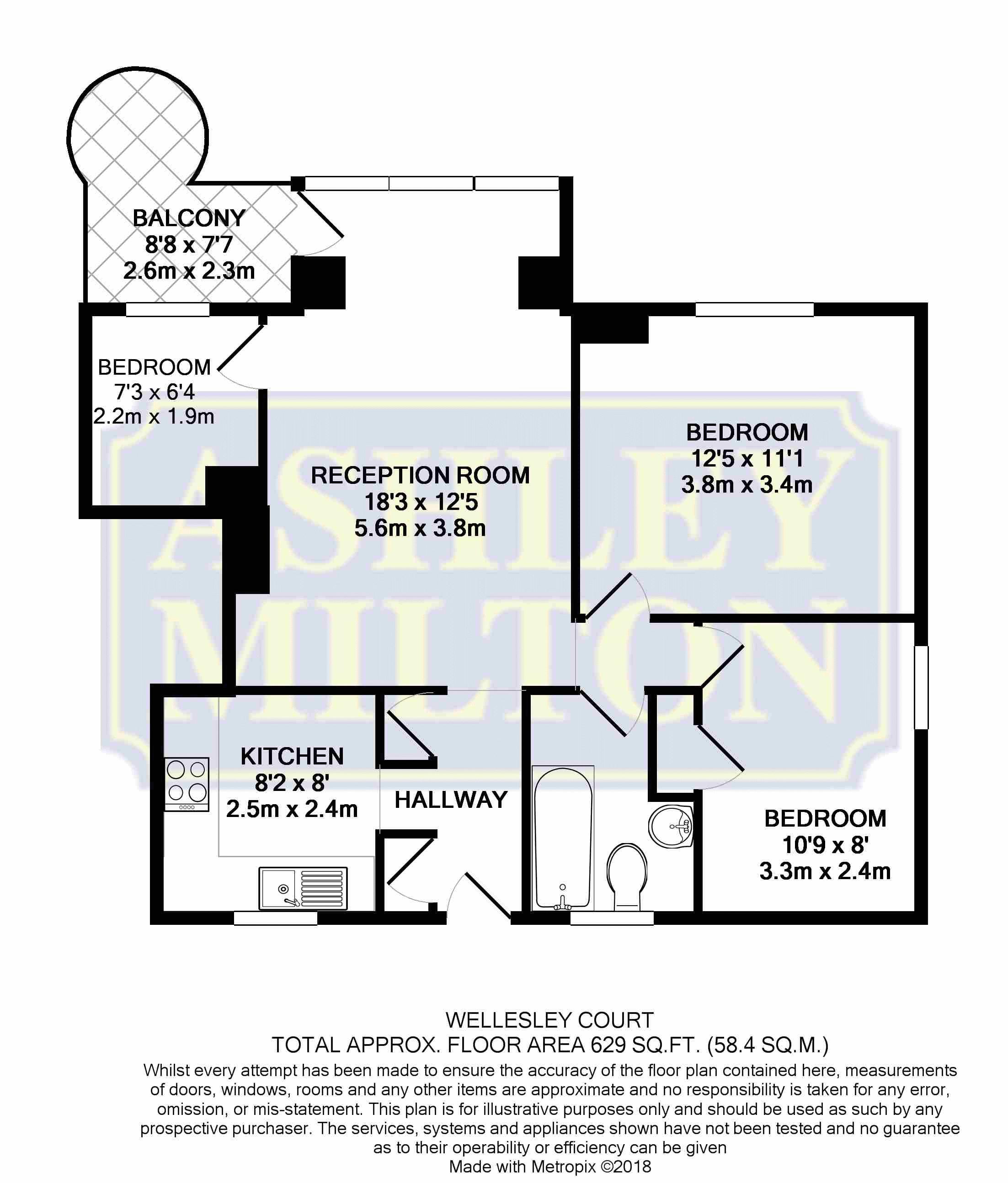 3 Bedrooms Flat to rent in Wellesley Court, Maida Vale, London W9