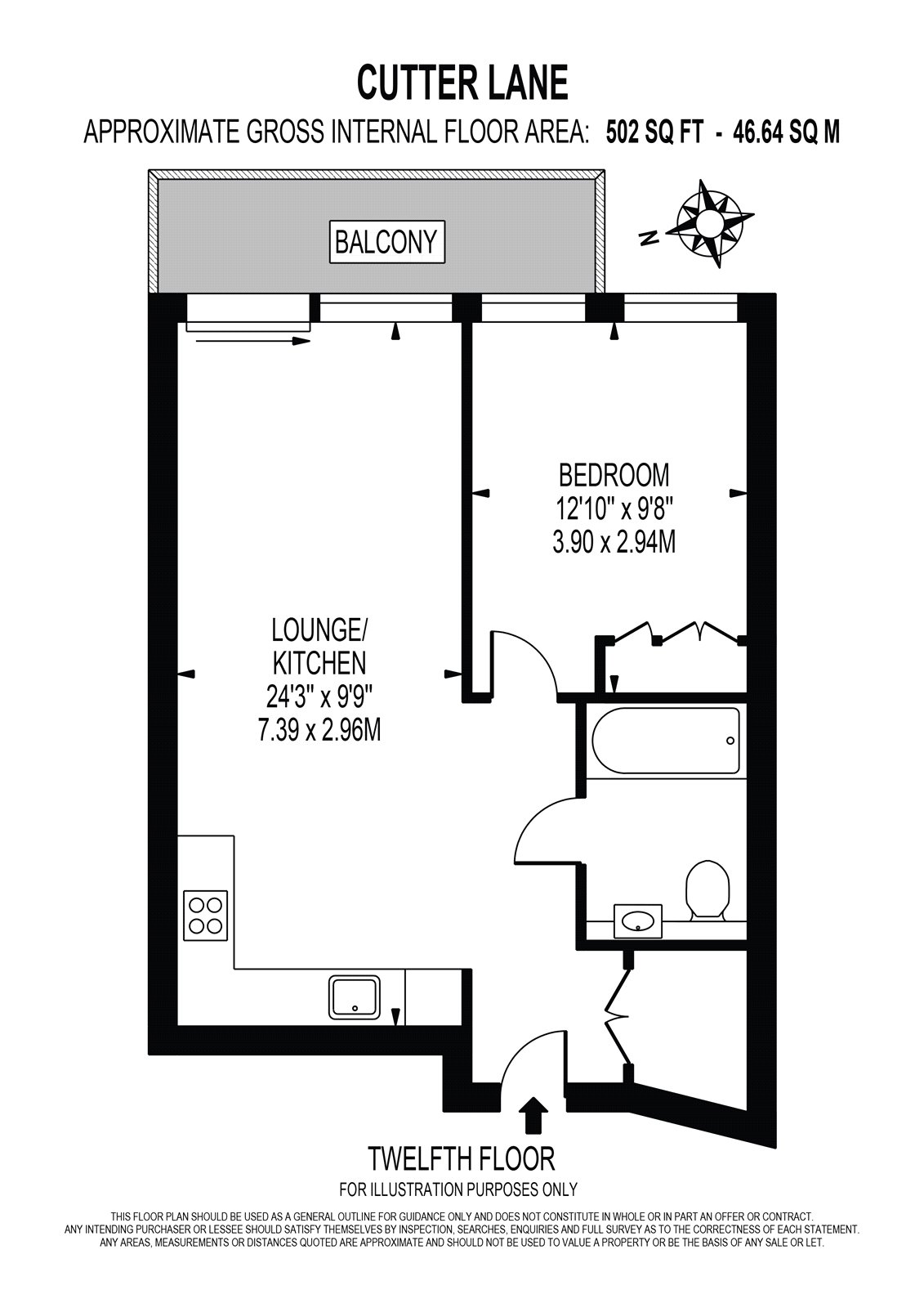 1205, 18 Cutter Lane, Upper Riverside floorplan