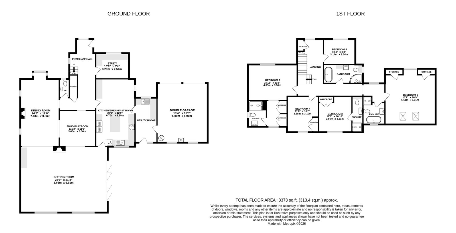 Chy Lowena, Hereford floorplan