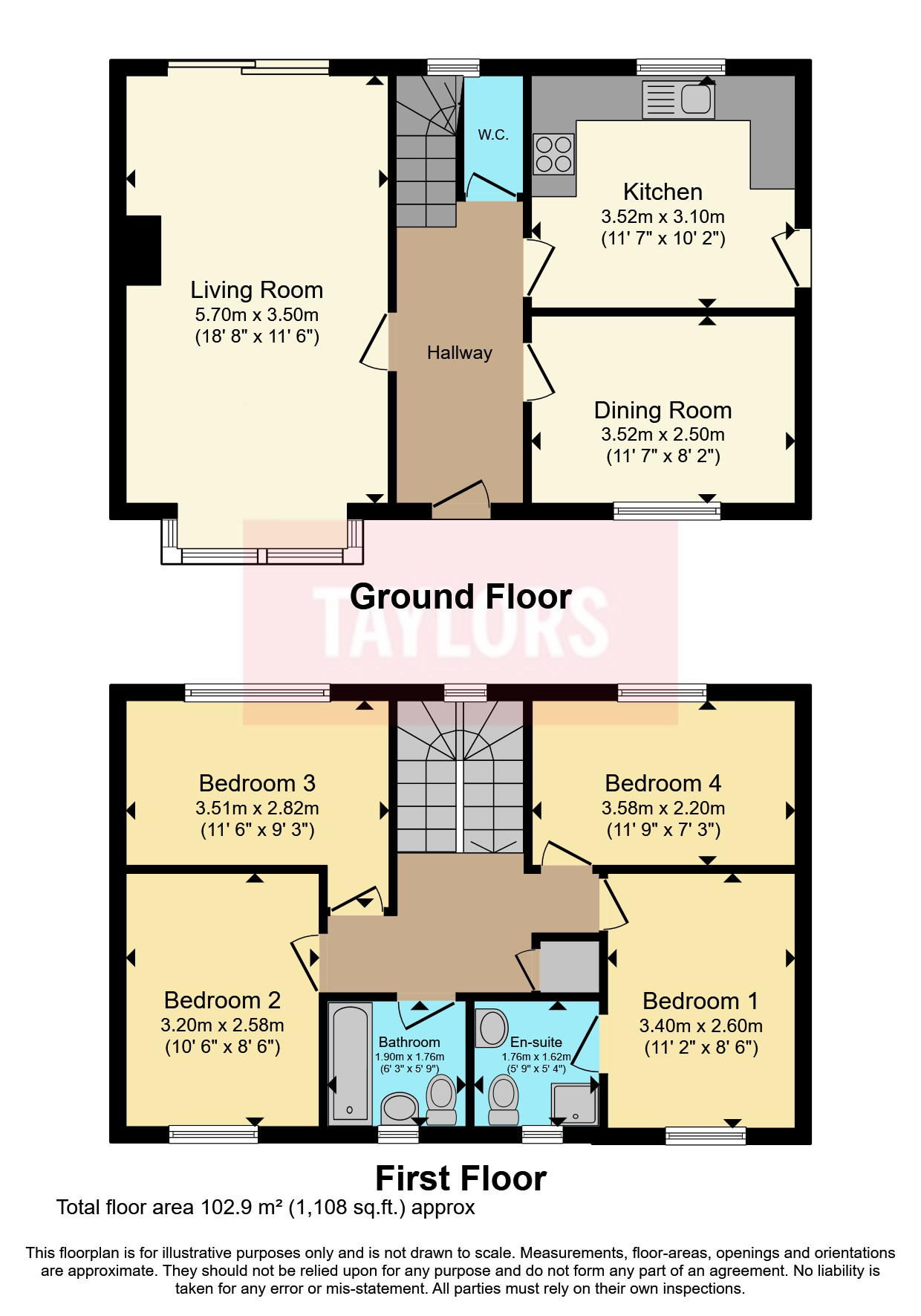 Tideswell Close, Northampton, Northamptonshire, NN4 floorplan