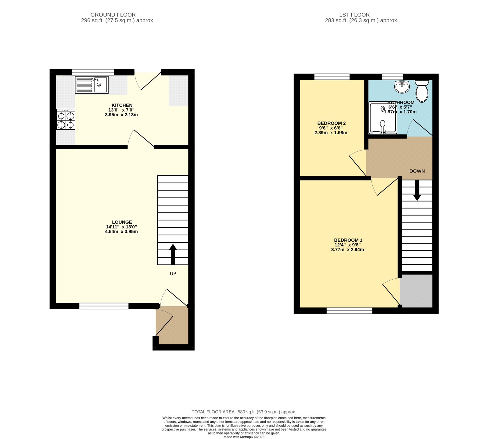 9, Sidney Way, Cleethorpes floorplan