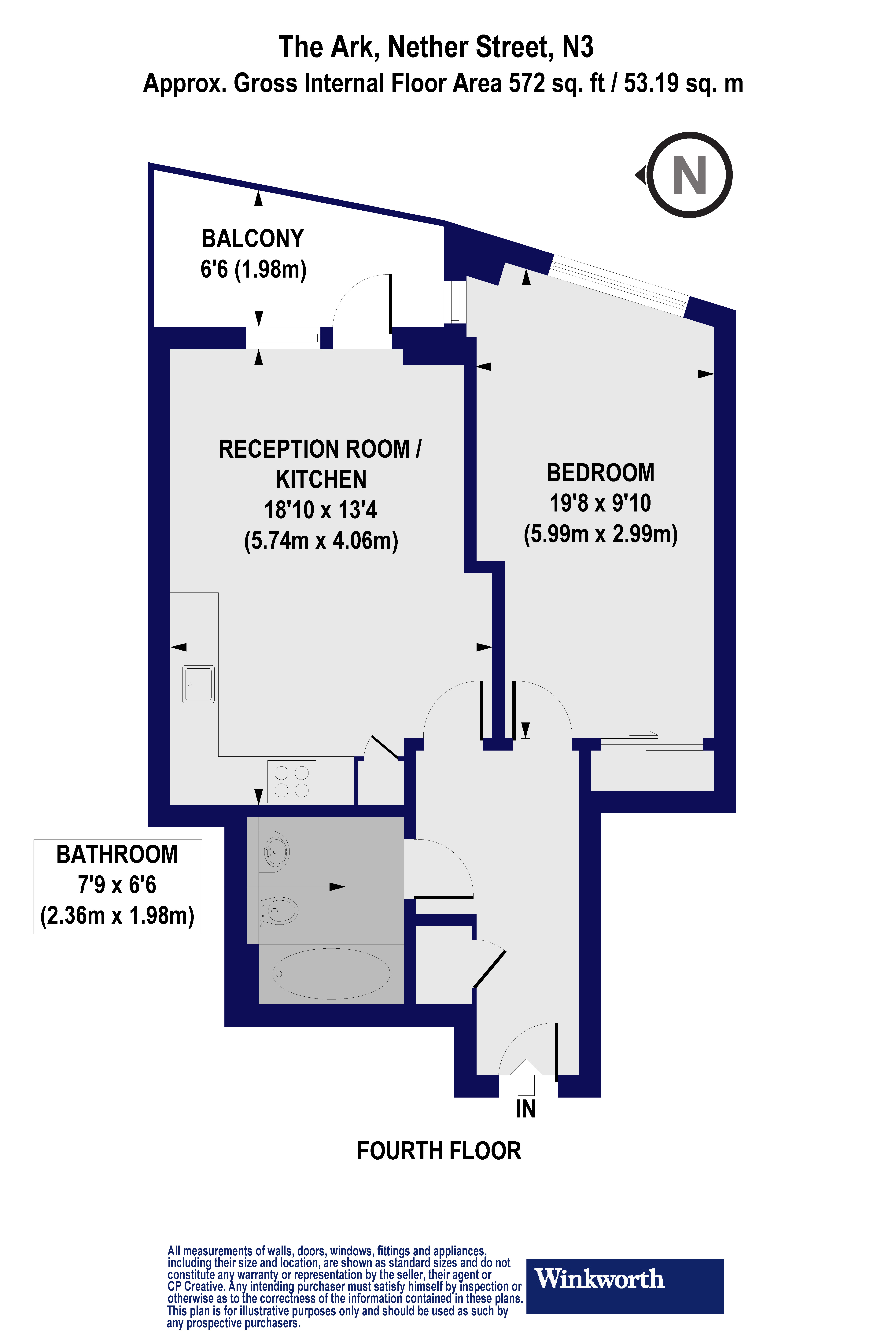 1 Bedrooms Flat to rent in Nether Street, Finchley, London N3