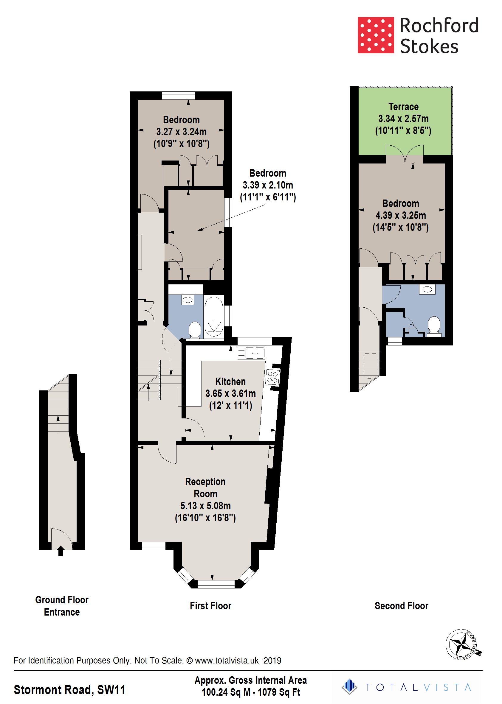 3 Bedrooms Flat to rent in Stormont Road, London SW11