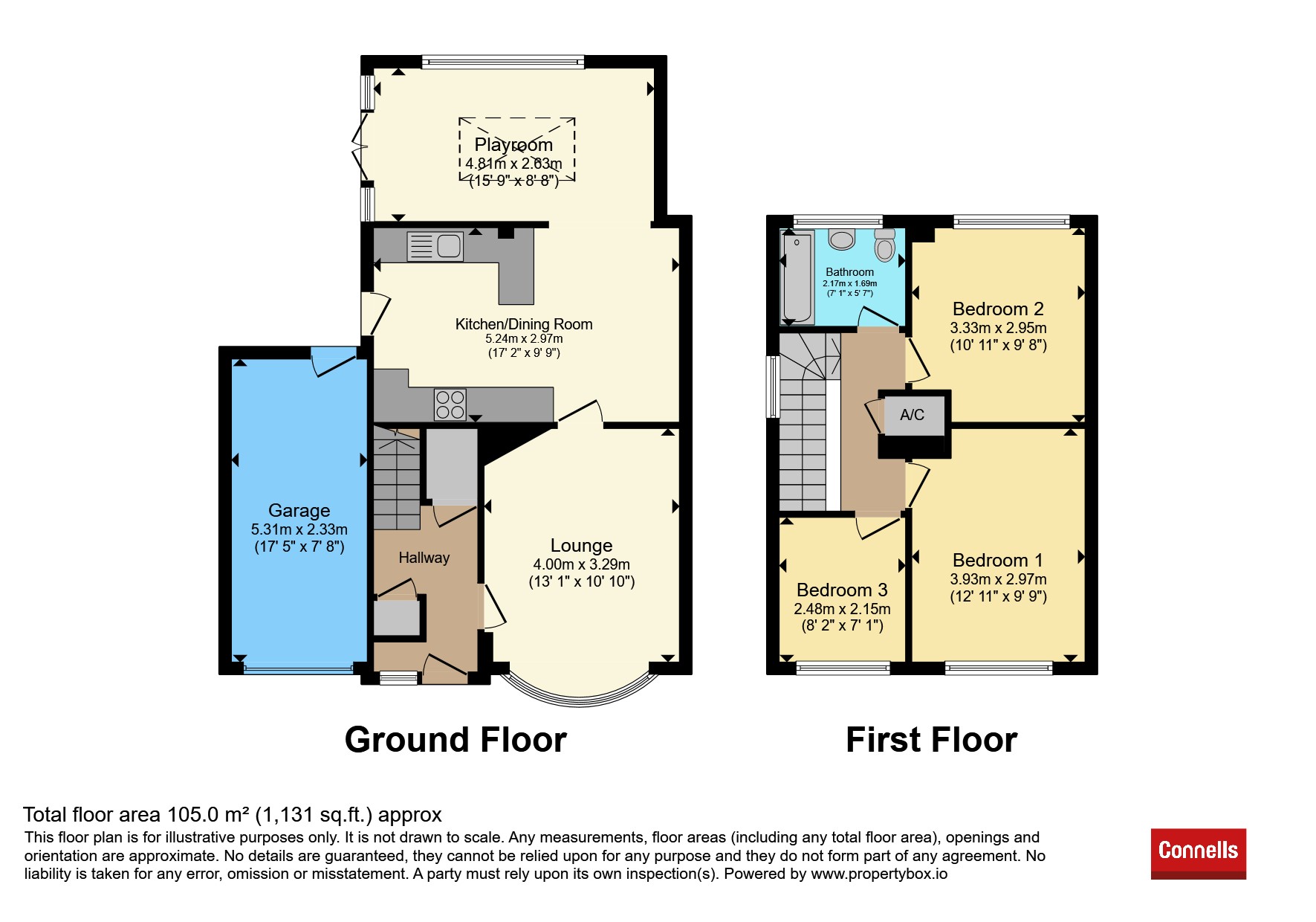6, Curtis Close, Leicester floorplan