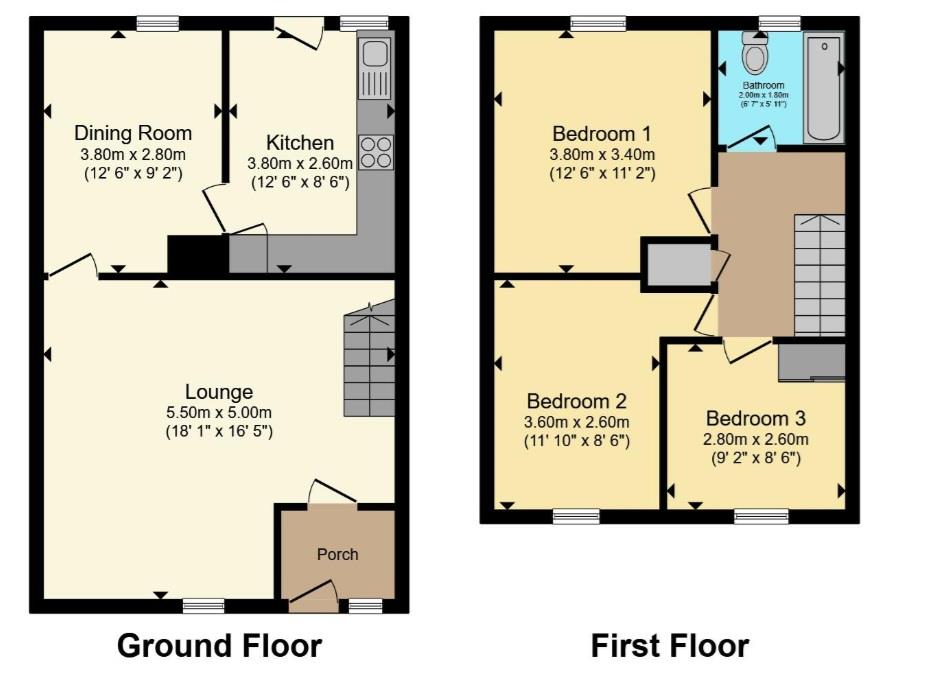 19, Keymer Close, Luton floorplan