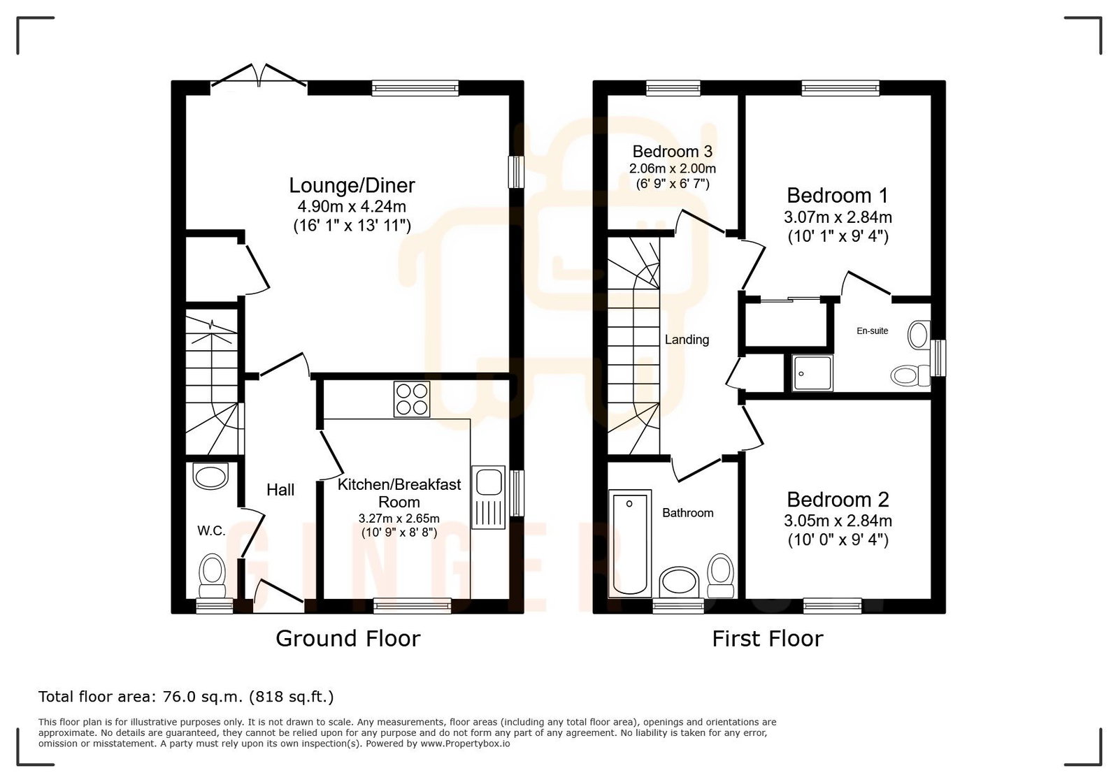 6, Partridge Place, Bedford floorplan