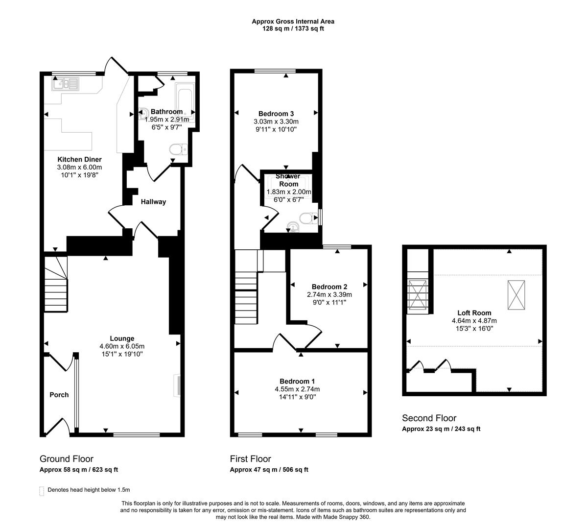 17, Grove Place, Haverfordwest floorplan