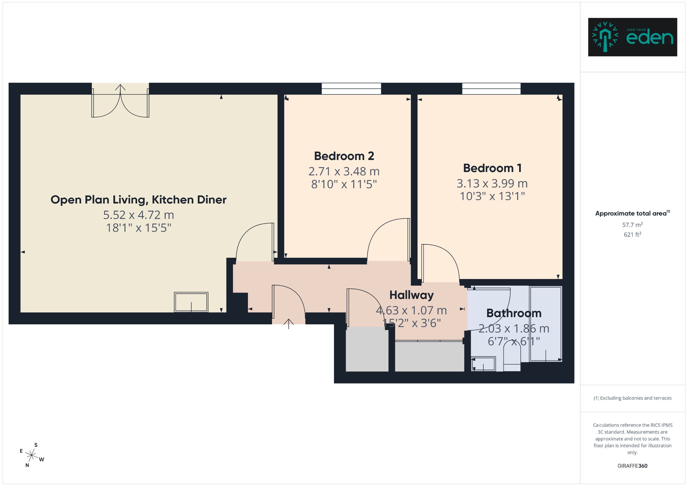 52 Chancellor Court, Liverpool floorplan