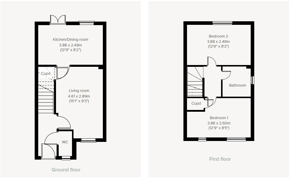 Hill Barton Vale, Exeter EX1, 2 bedroom terraced house for sale