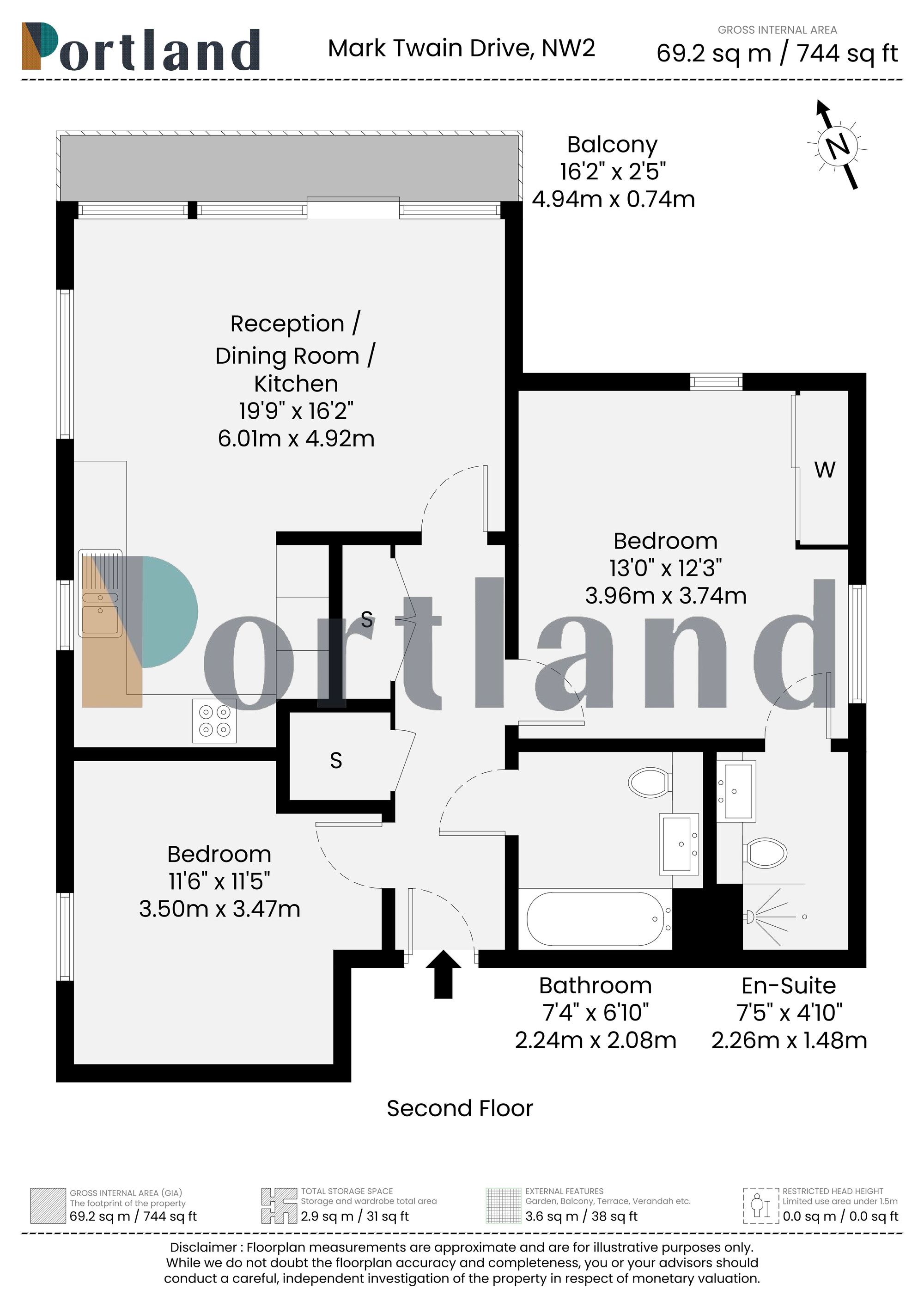 38 Mark Twain Drive, London floorplan